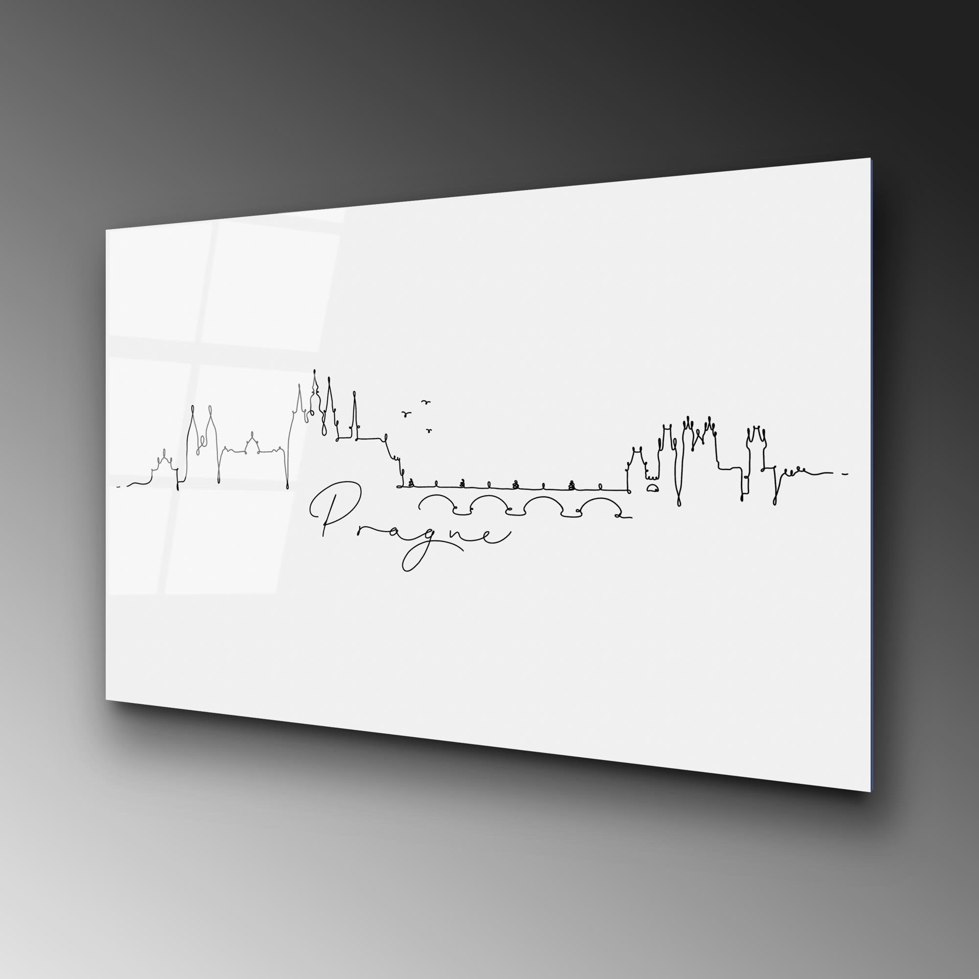 UV-243 Baskılı Cam Dikdörtgen Duvar Tablosu | ByLamp