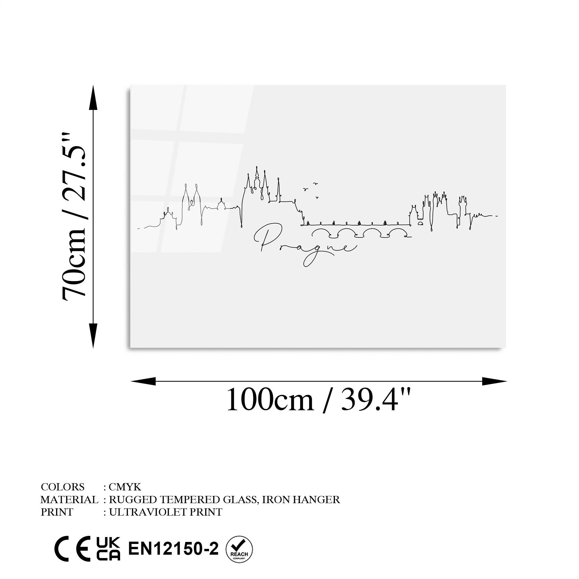 UV-243 Baskılı Cam Dikdörtgen Duvar Tablosu | ByLamp