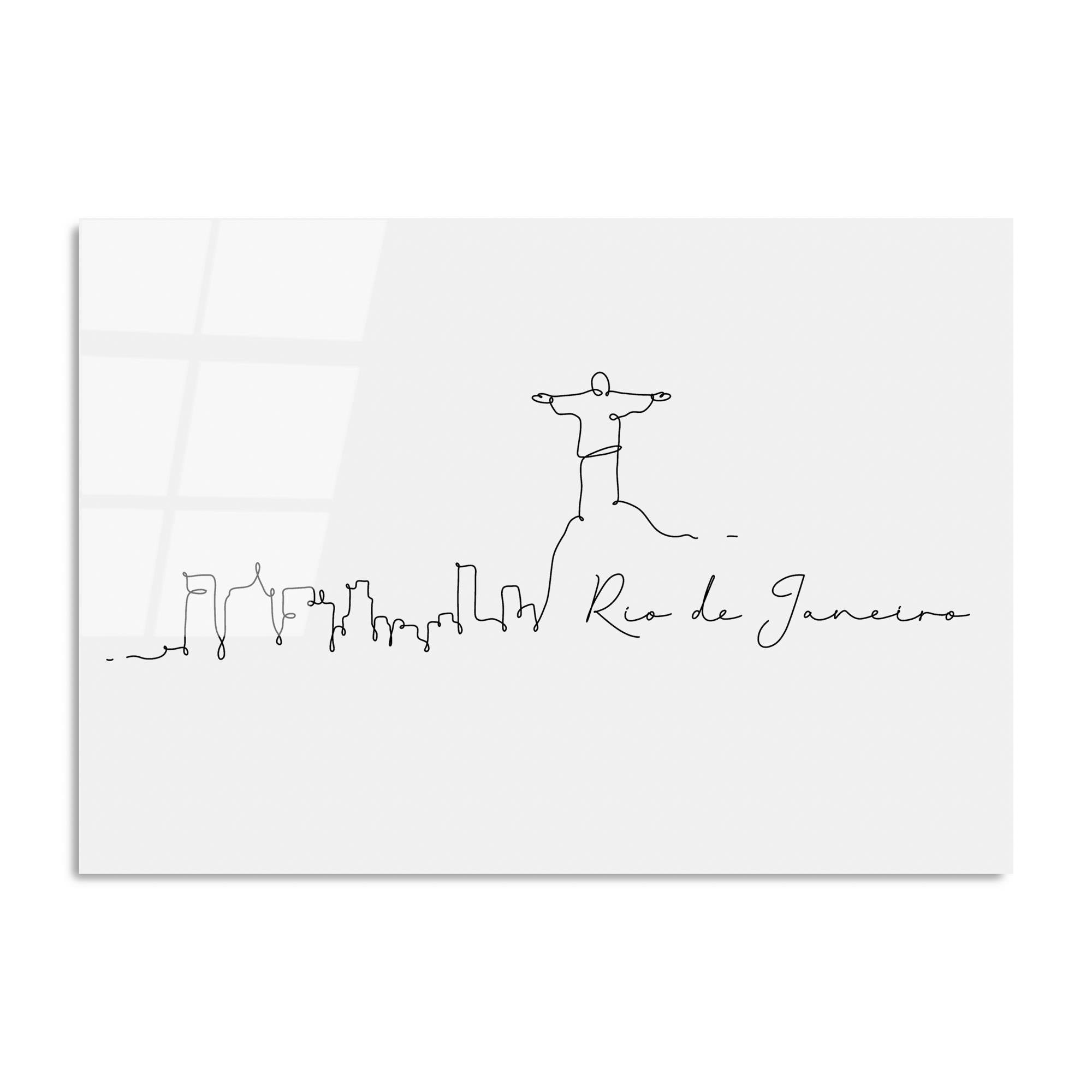 UV-244 Baskılı Cam Dikdörtgen Duvar Tablosu | ByLamp