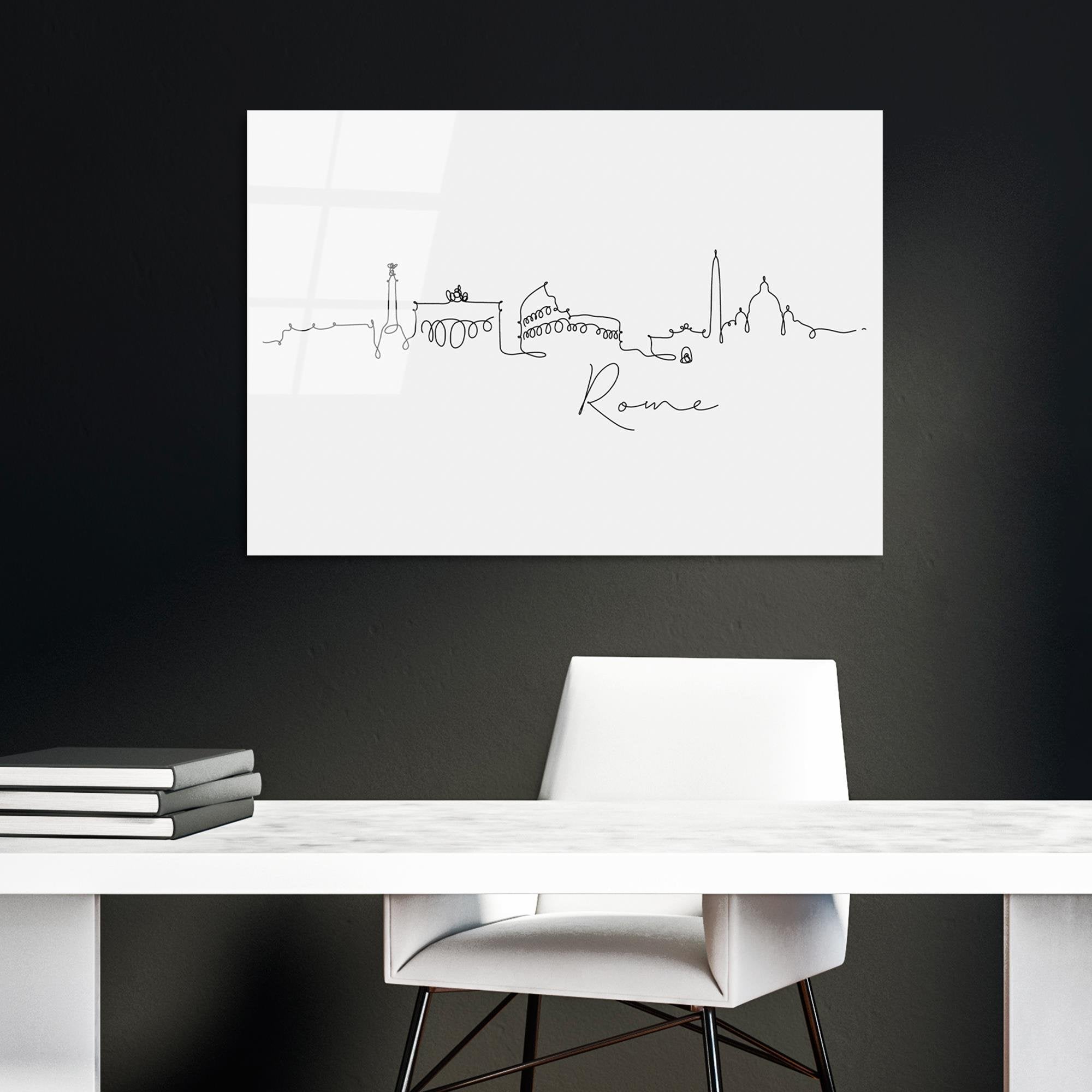 UV-245 Baskılı Cam Dikdörtgen Duvar Tablosu | ByLamp