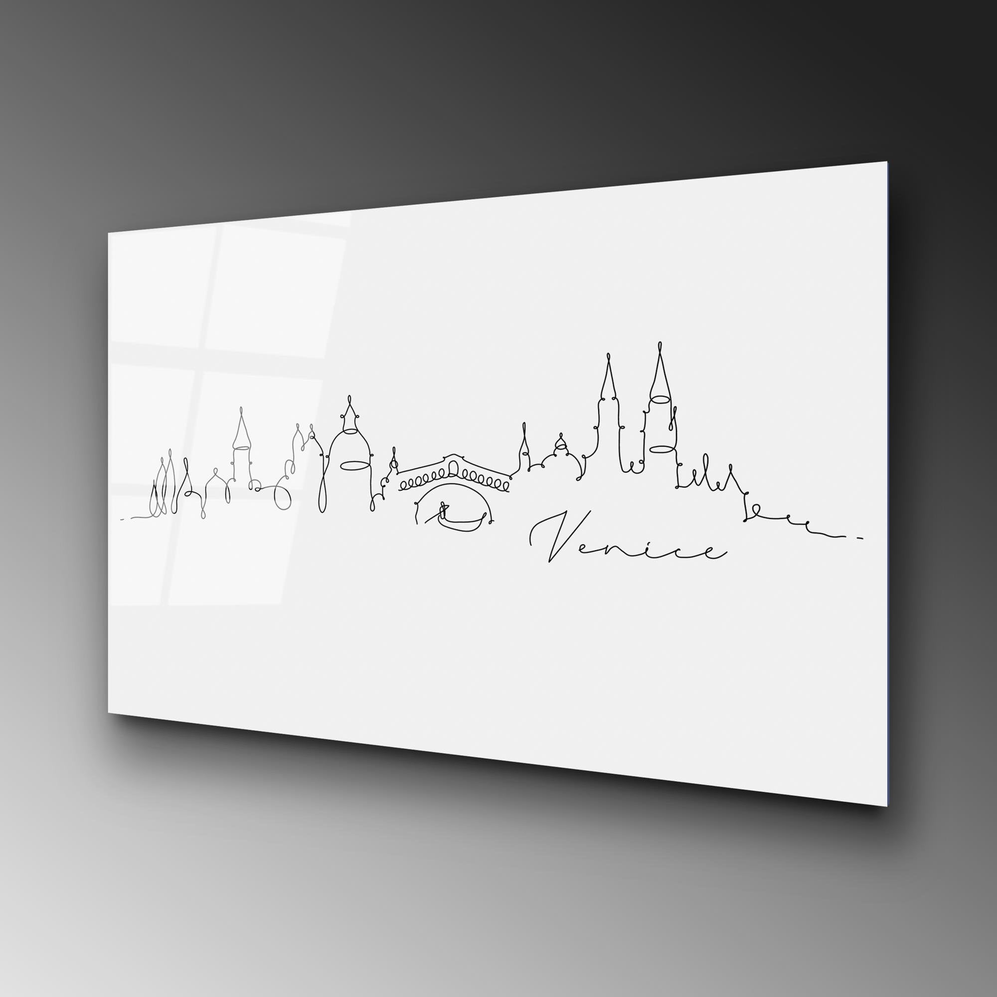 UV-246 Baskılı Cam Dikdörtgen Duvar Tablosu | ByLamp