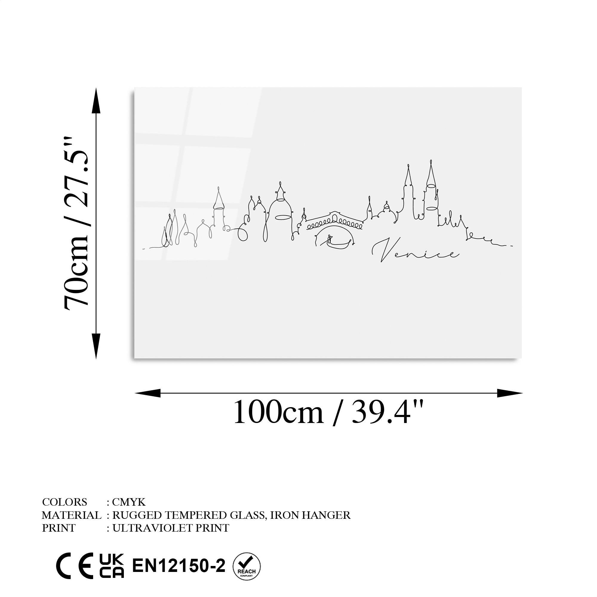 UV-246 Baskılı Cam Dikdörtgen Duvar Tablosu | ByLamp