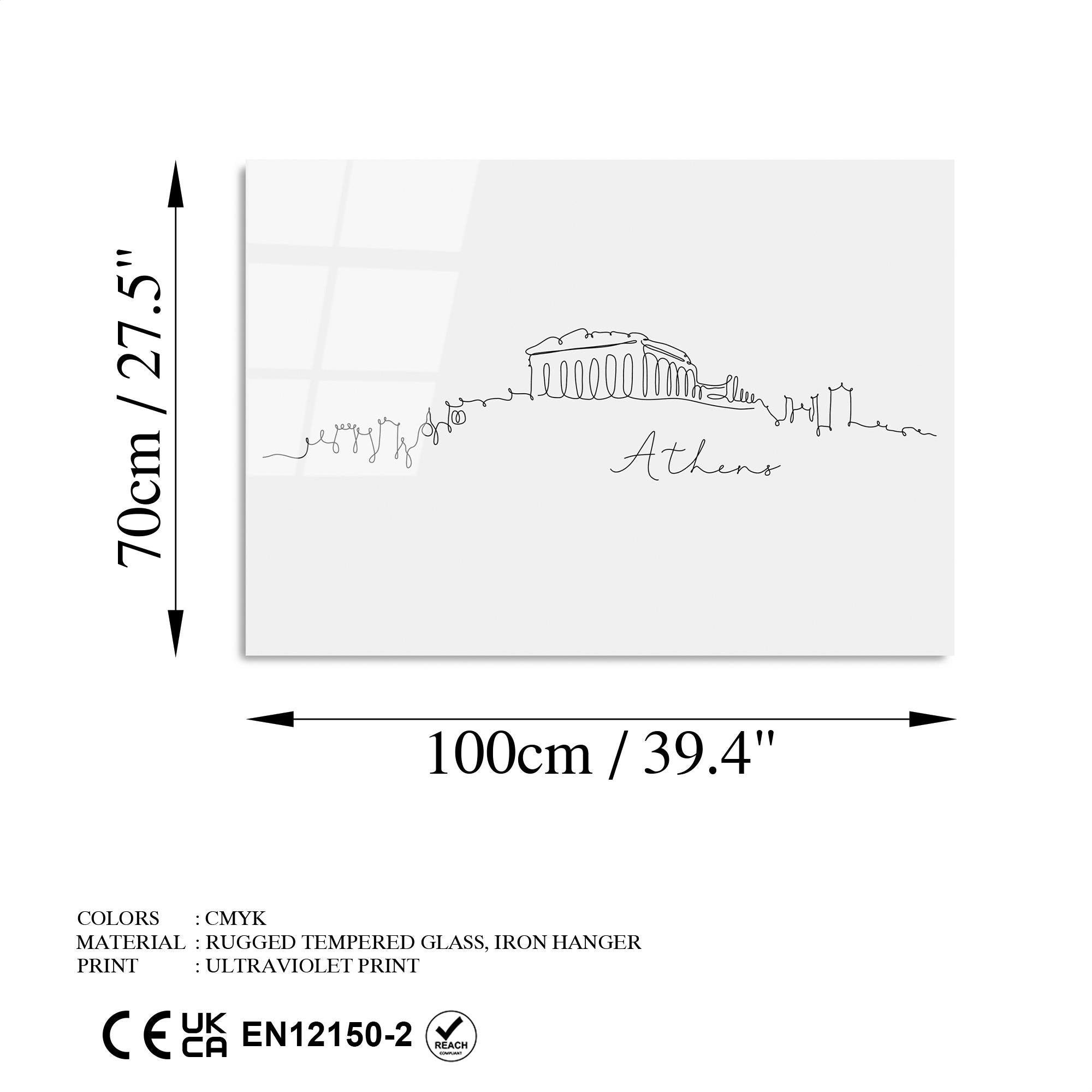 UV-247 Baskılı Cam Dikdörtgen Duvar Tablosu | ByLamp