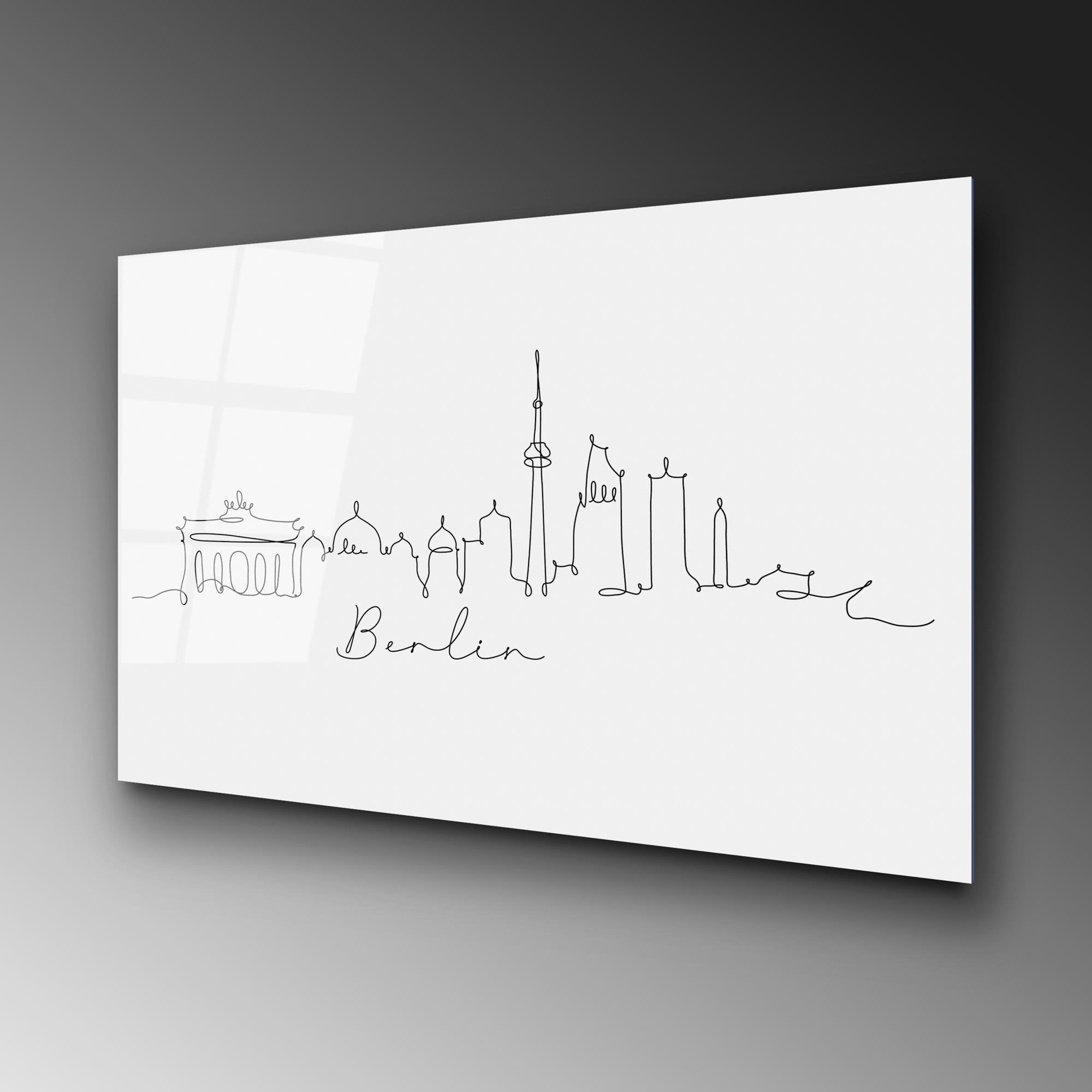 UV-248 Baskılı Cam Dikdörtgen Duvar Tablosu | ByLamp