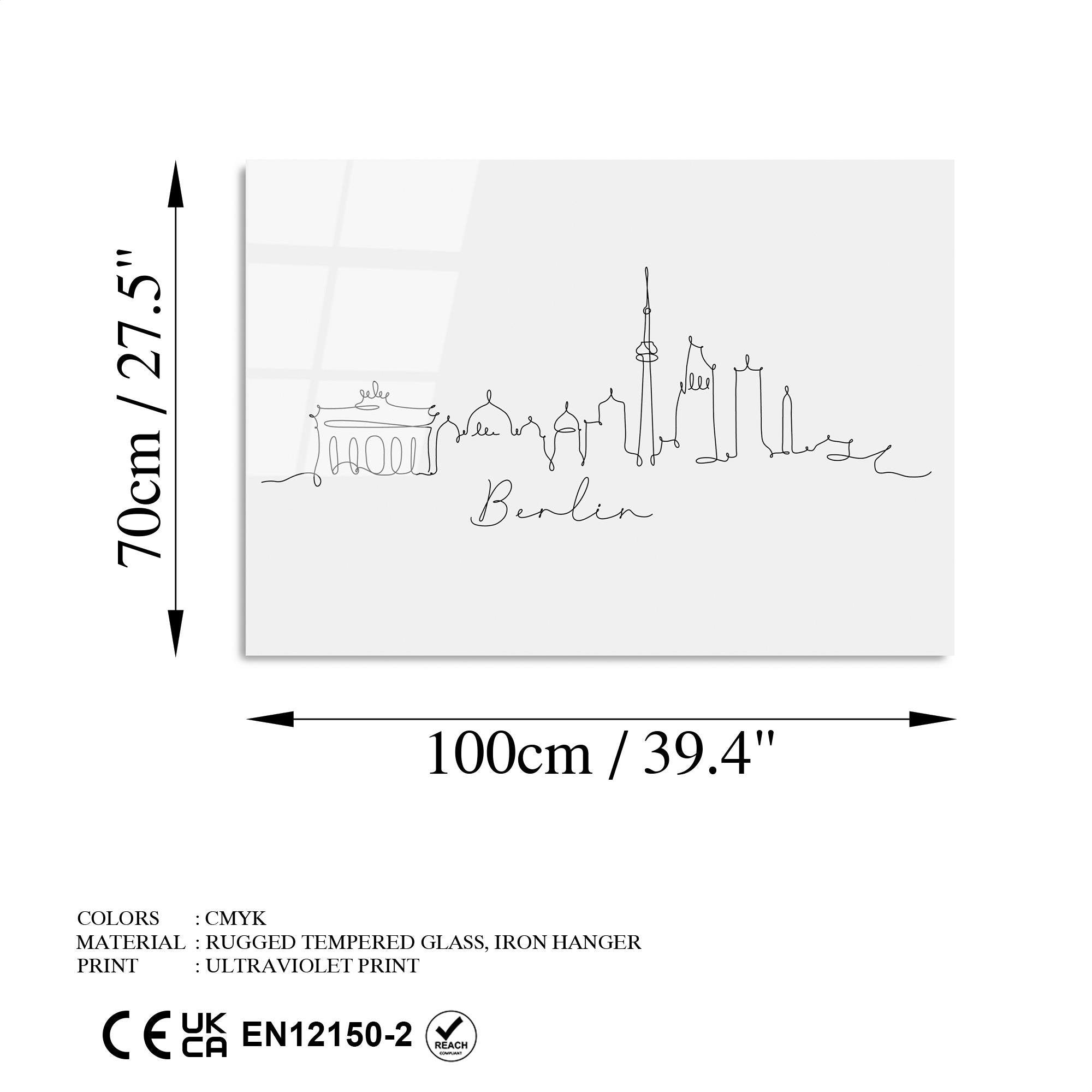 UV-248 Baskılı Cam Dikdörtgen Duvar Tablosu | ByLamp