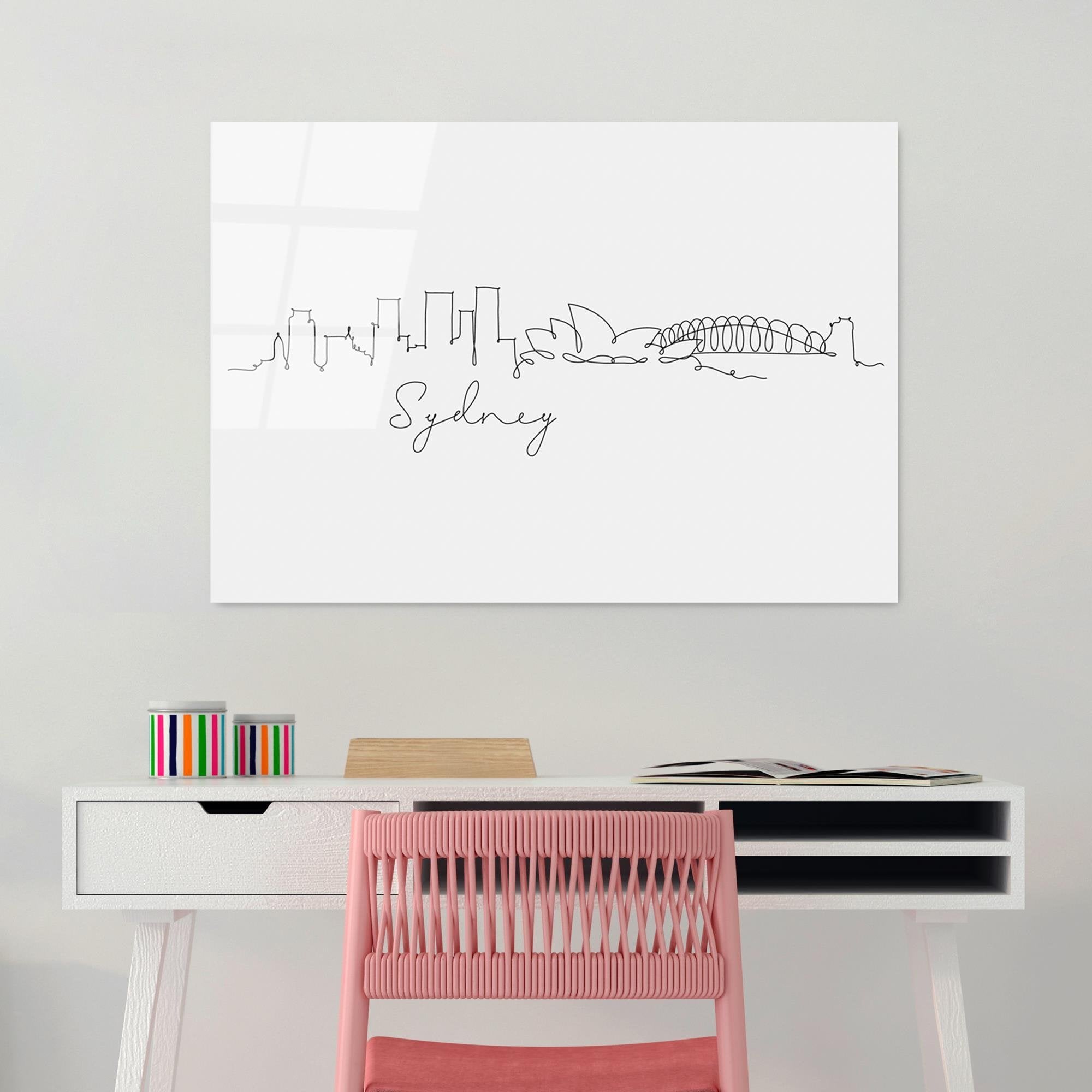 UV-249 Baskılı Cam Dikdörtgen Duvar Tablosu | ByLamp