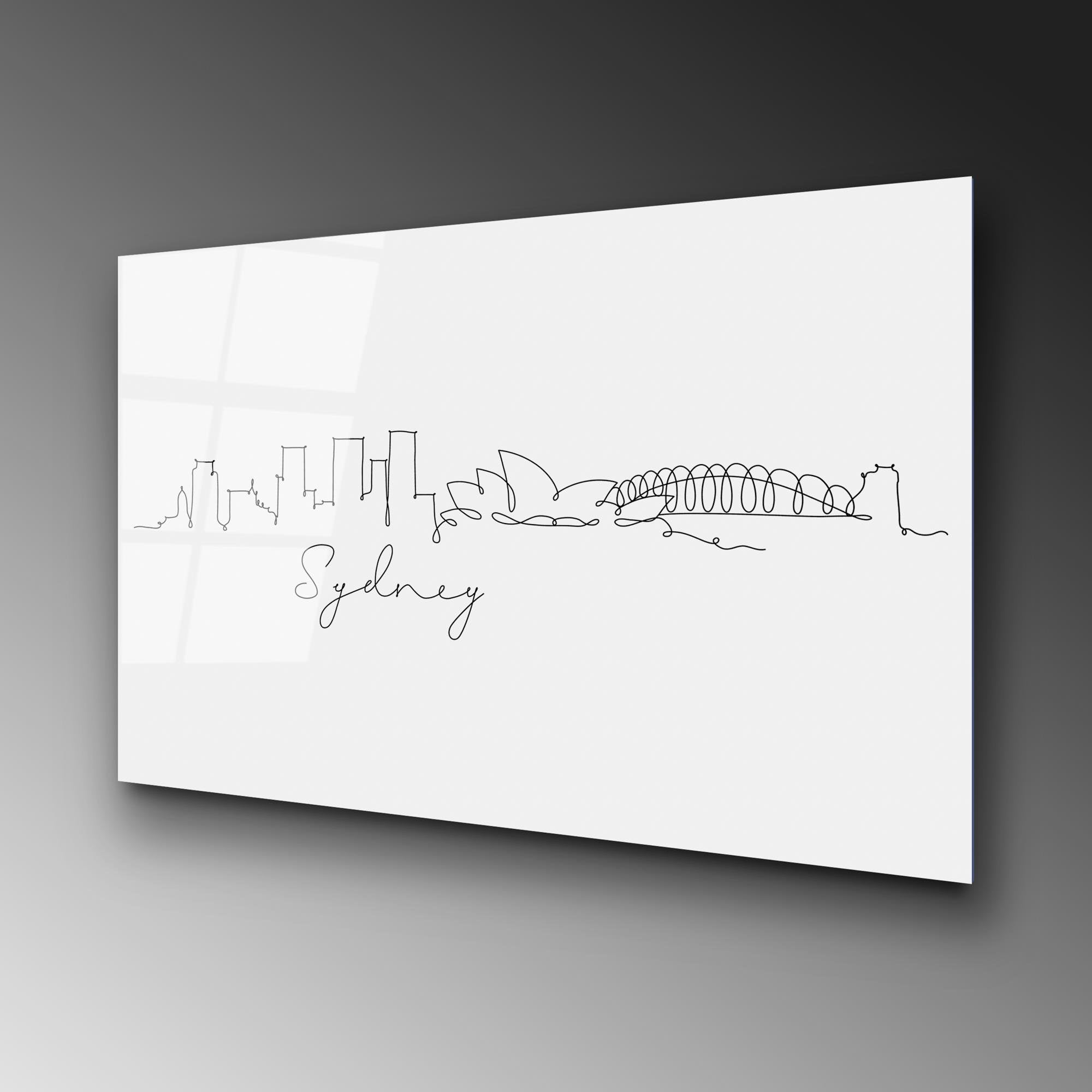 UV-249 Baskılı Cam Dikdörtgen Duvar Tablosu | ByLamp