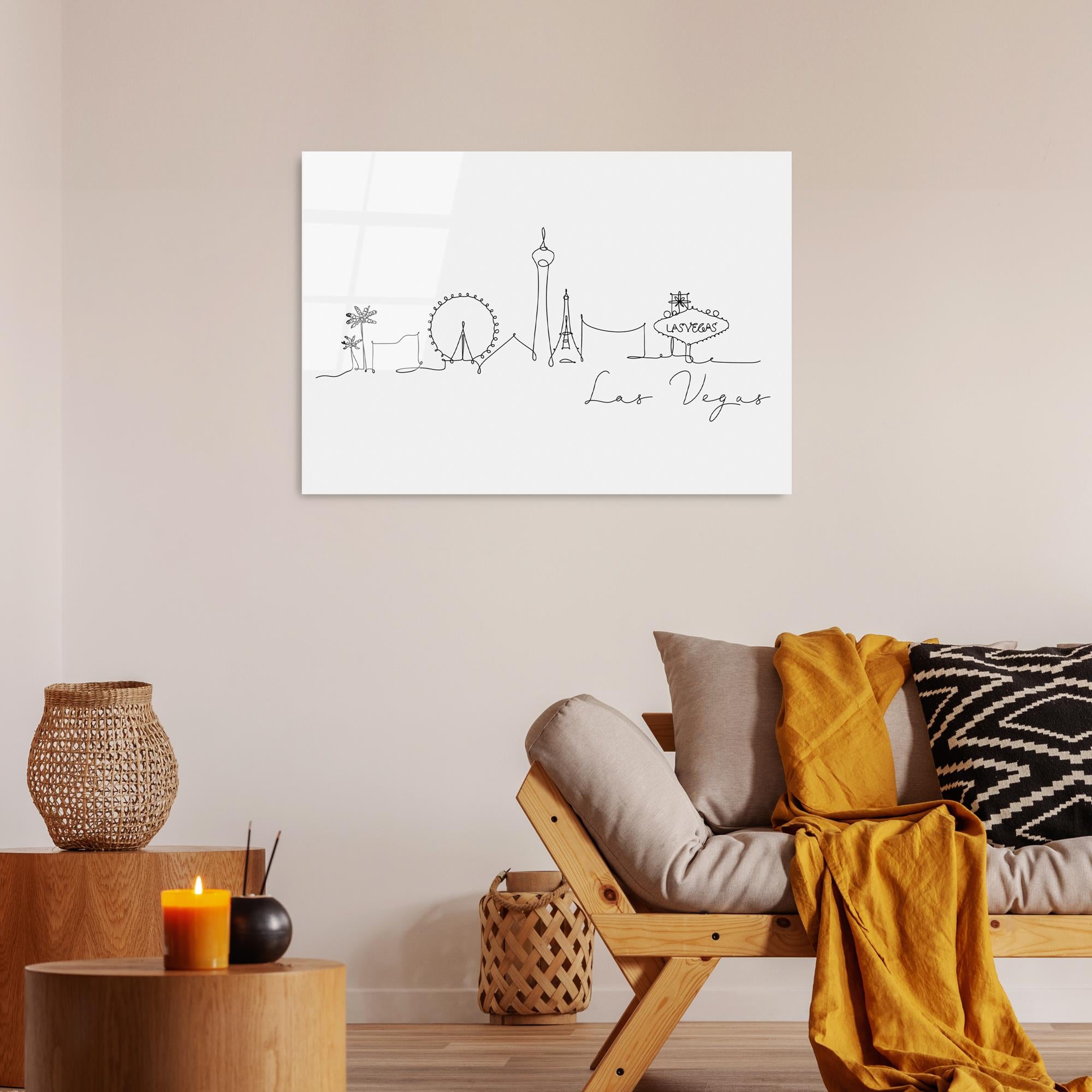 UV-250 Baskılı Cam Dikdörtgen Duvar Tablosu | ByLamp