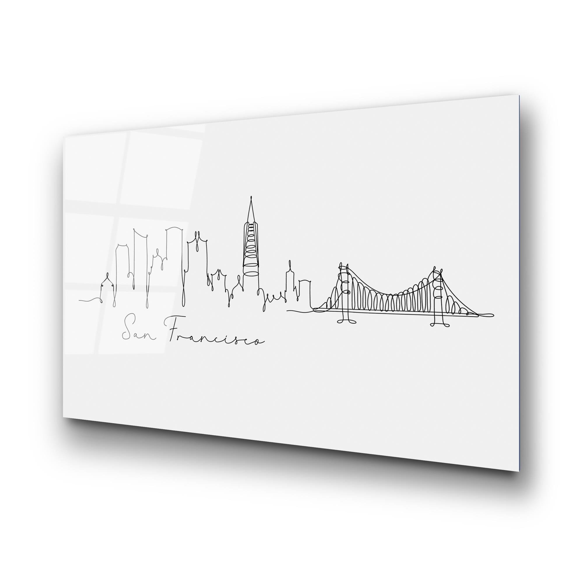 UV-251 Baskılı Cam Dikdörtgen Duvar Tablosu | ByLamp