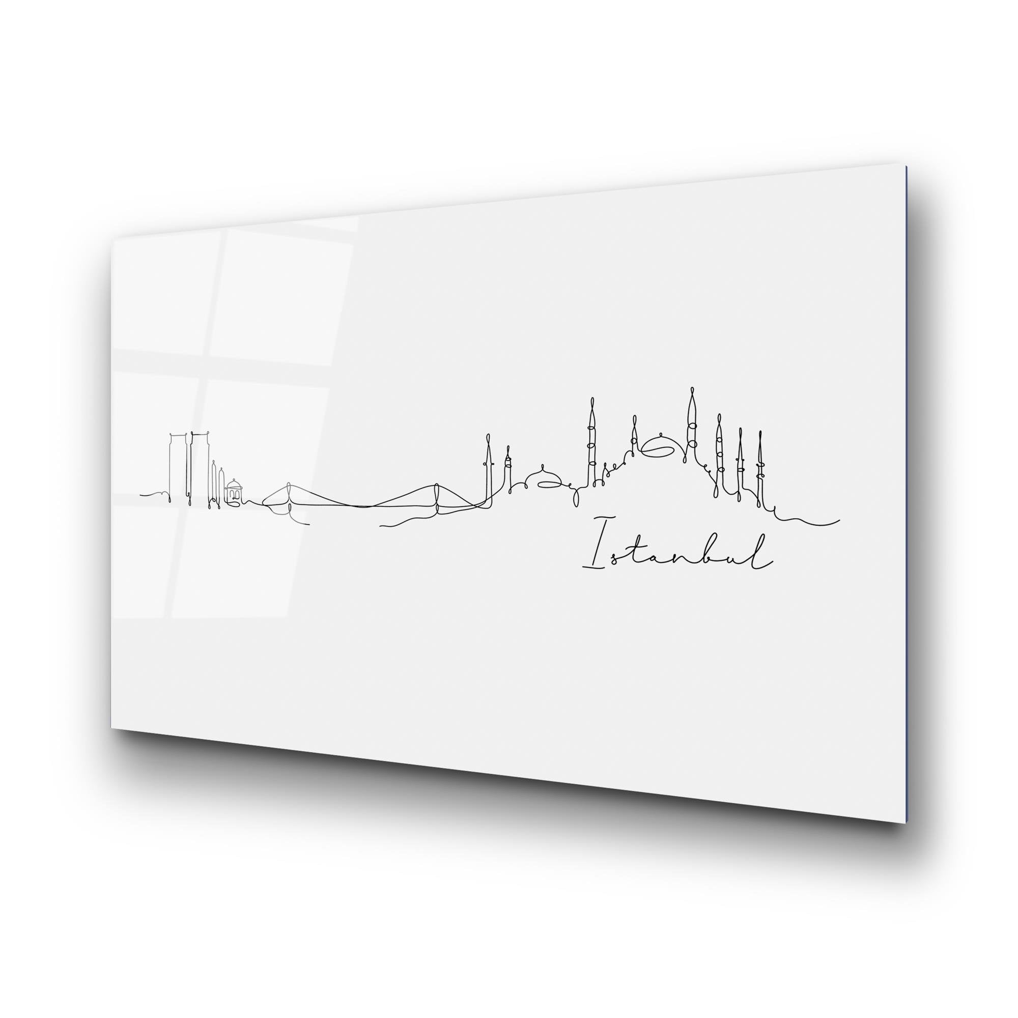 UV-252 Baskılı Cam Dikdörtgen Duvar Tablosu | ByLamp