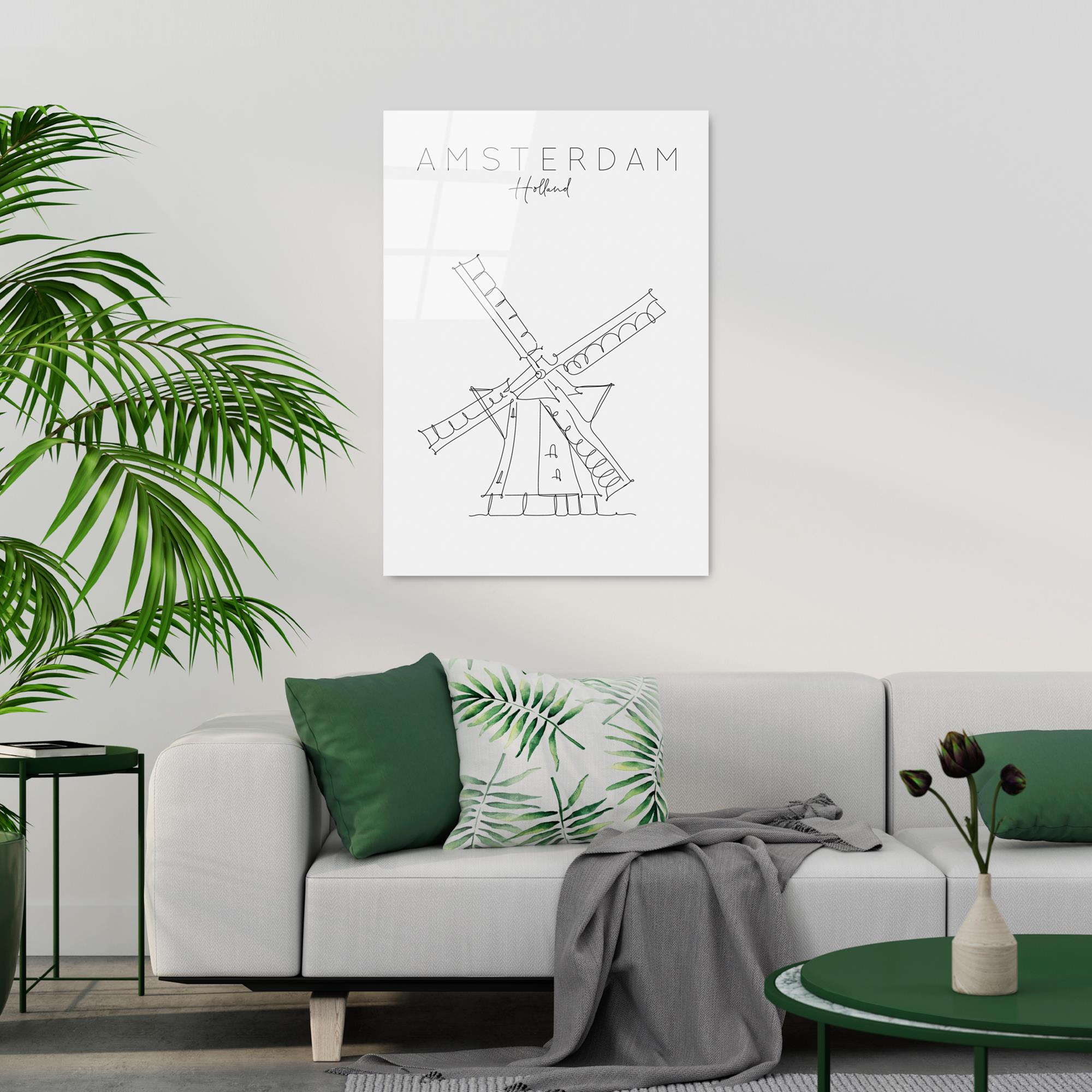 UV-253 Baskılı Cam Dikdörtgen Duvar Tablosu | ByLamp