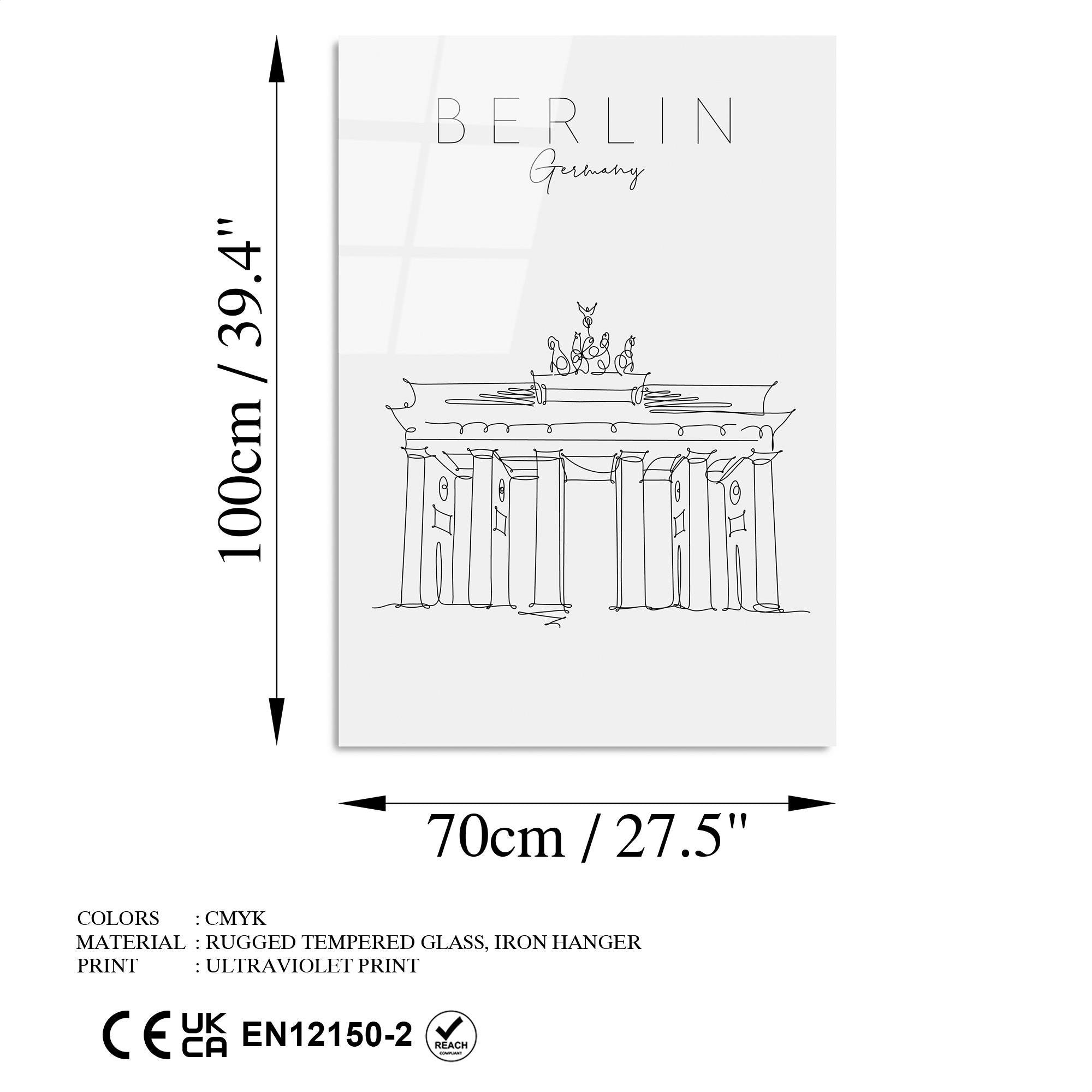 UV-254 Baskılı Cam Dikdörtgen Duvar Tablosu | ByLamp