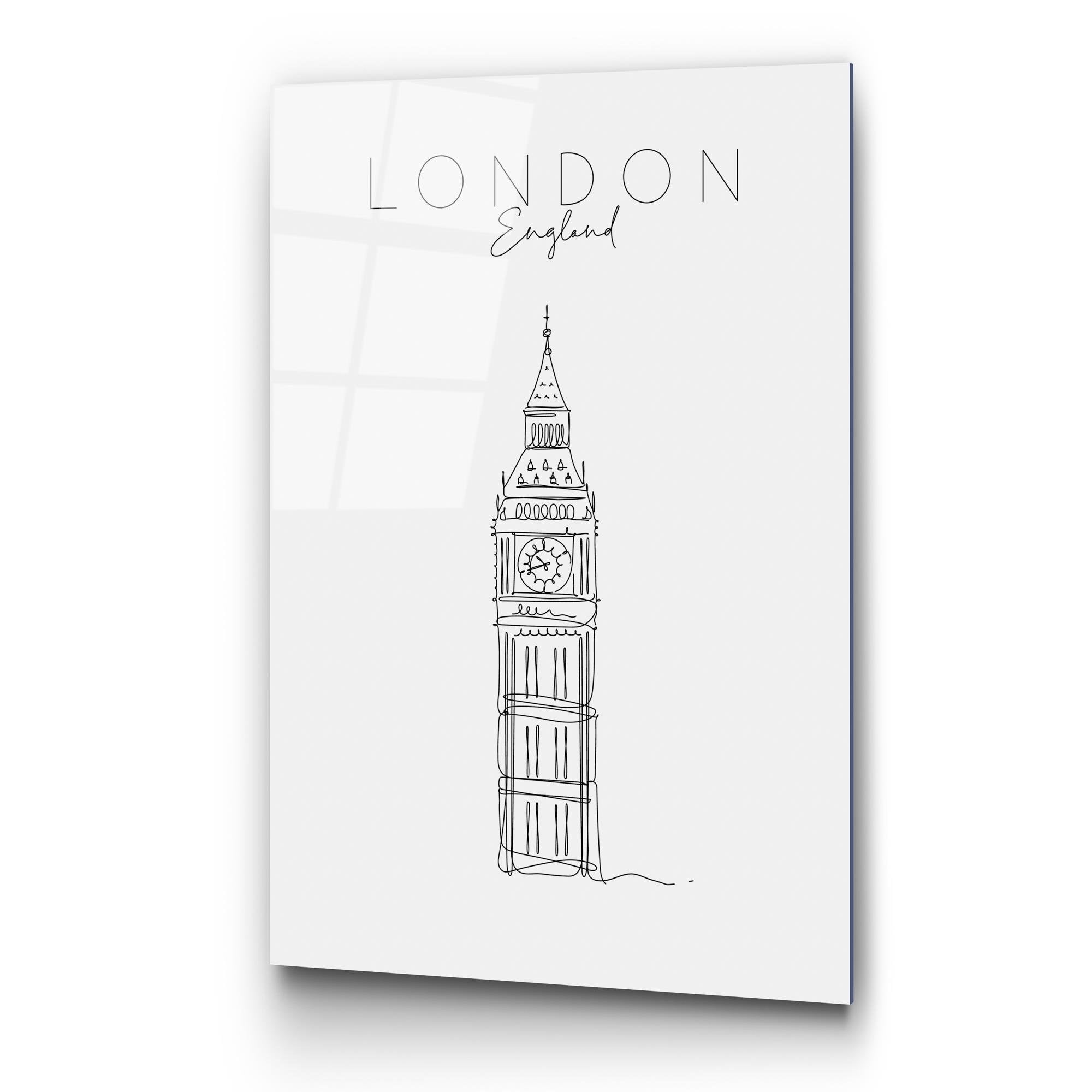 UV-255 Baskılı Cam Dikdörtgen Duvar Tablosu | ByLamp