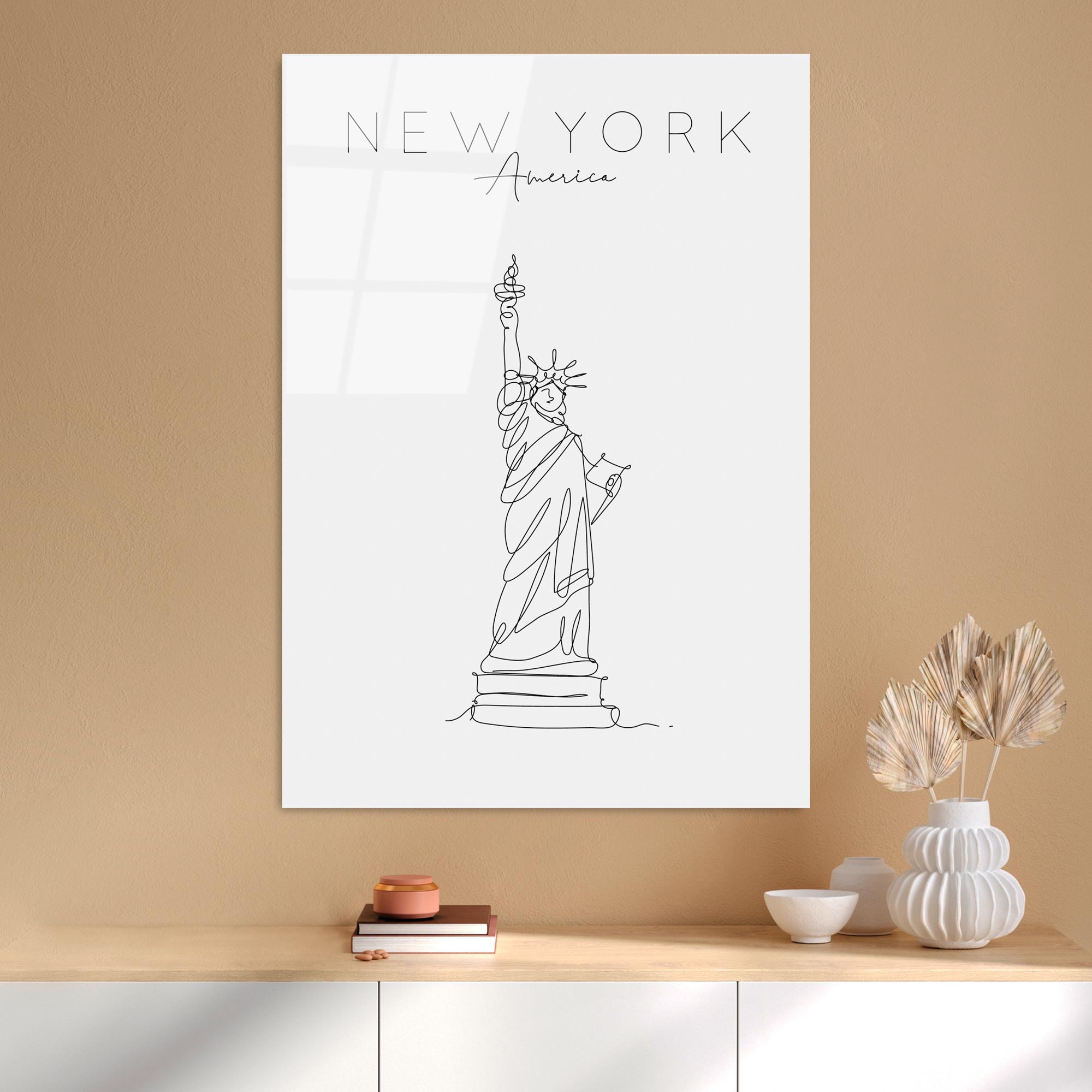 UV-256 Baskılı Cam Dikdörtgen Duvar Tablosu | ByLamp