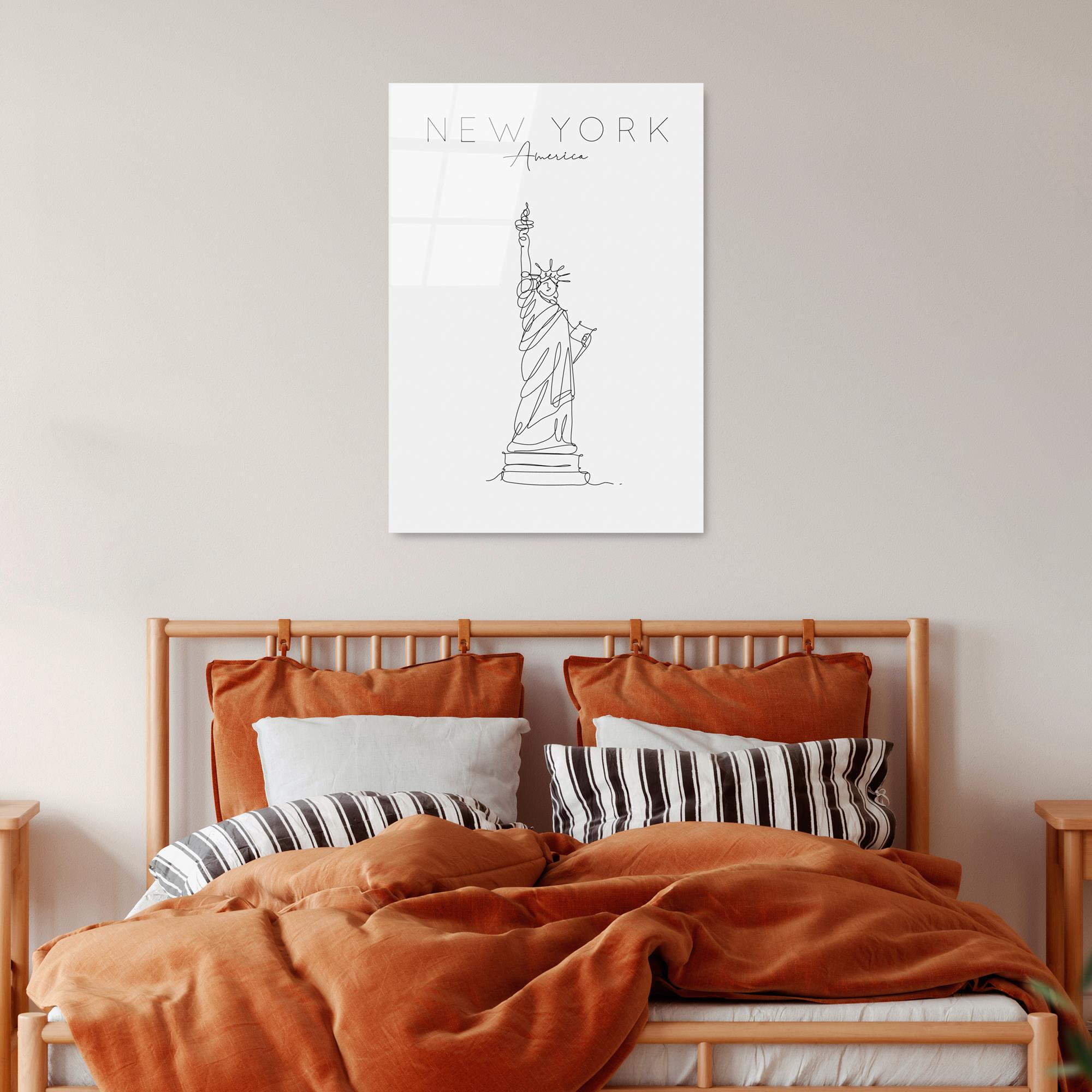 UV-256 Baskılı Cam Dikdörtgen Duvar Tablosu | ByLamp