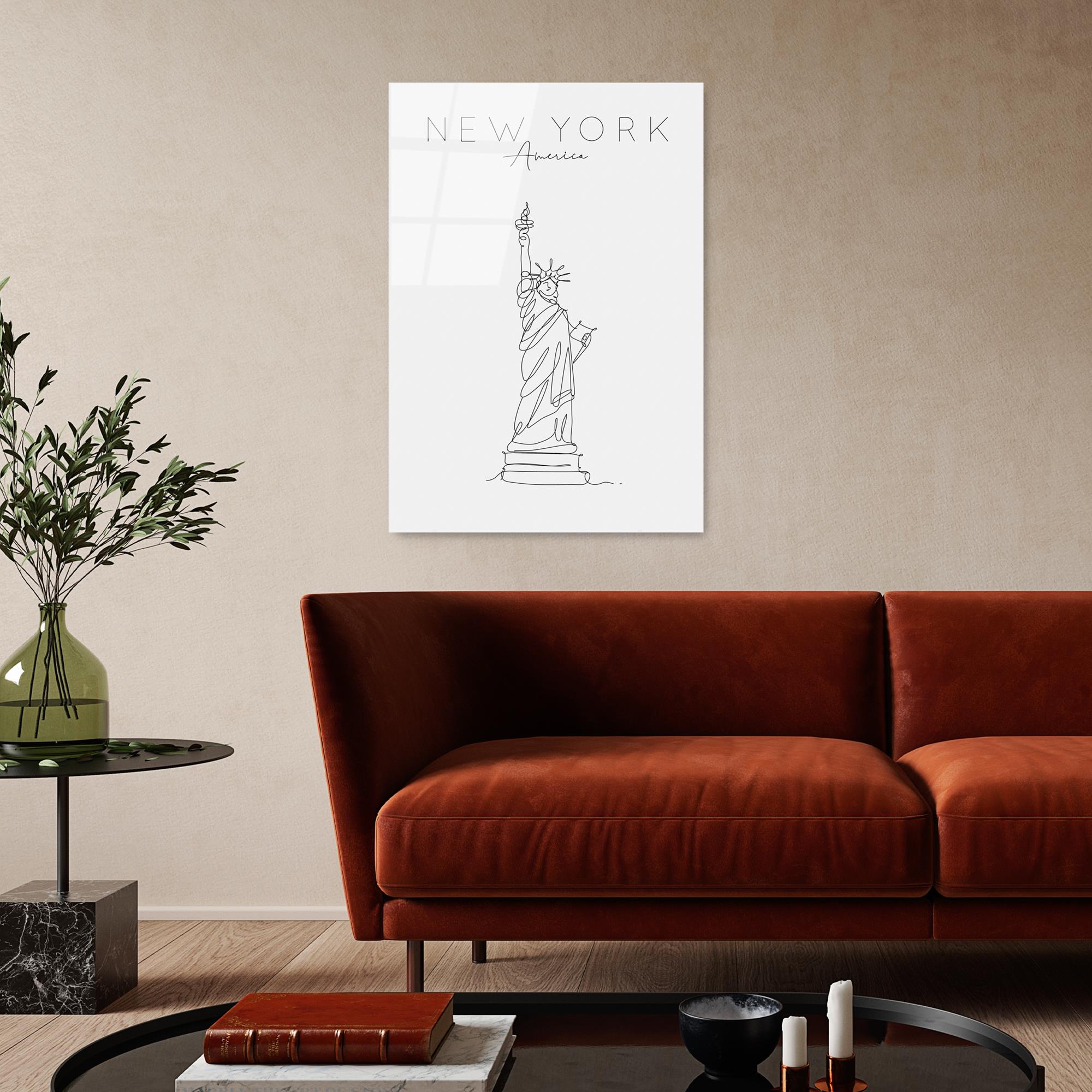 UV-256 Baskılı Cam Dikdörtgen Duvar Tablosu | ByLamp