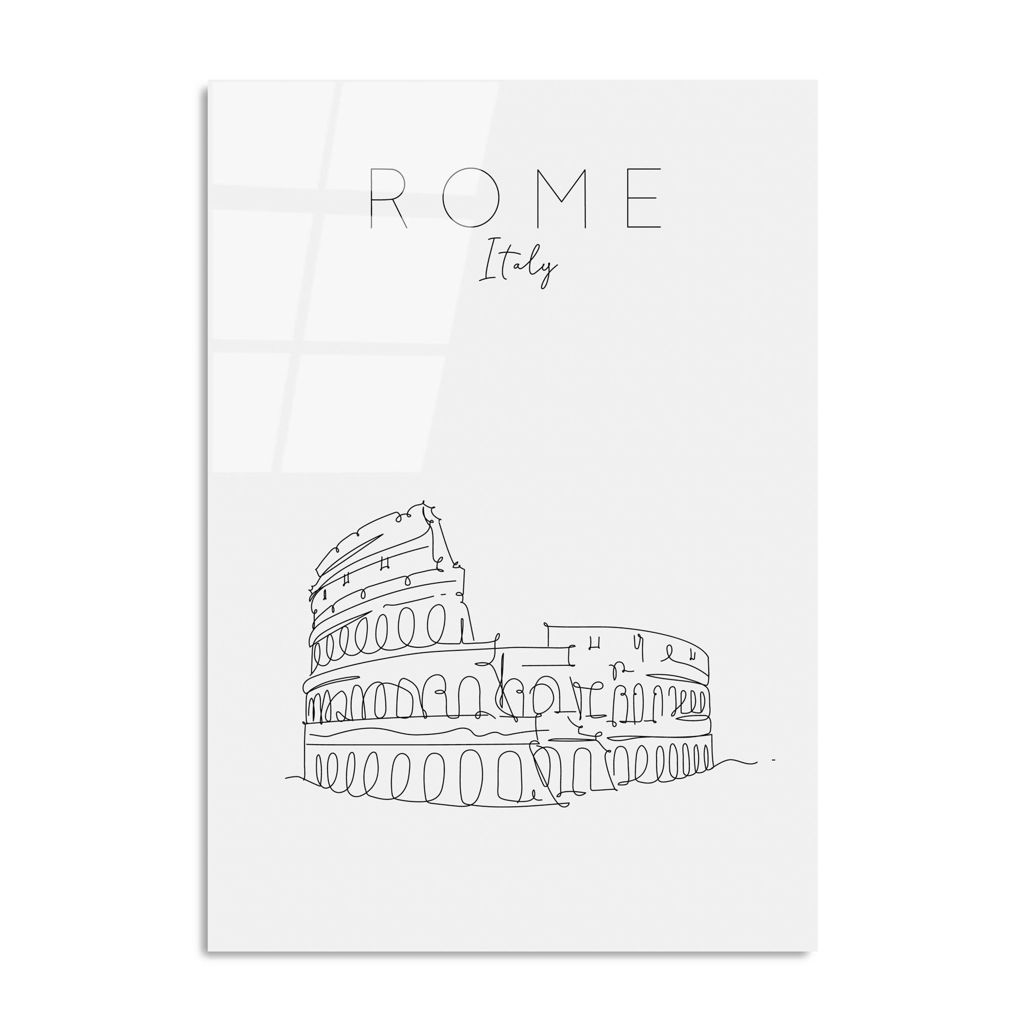 UV-258 Baskılı Cam Dikdörtgen Duvar Tablosu | ByLamp