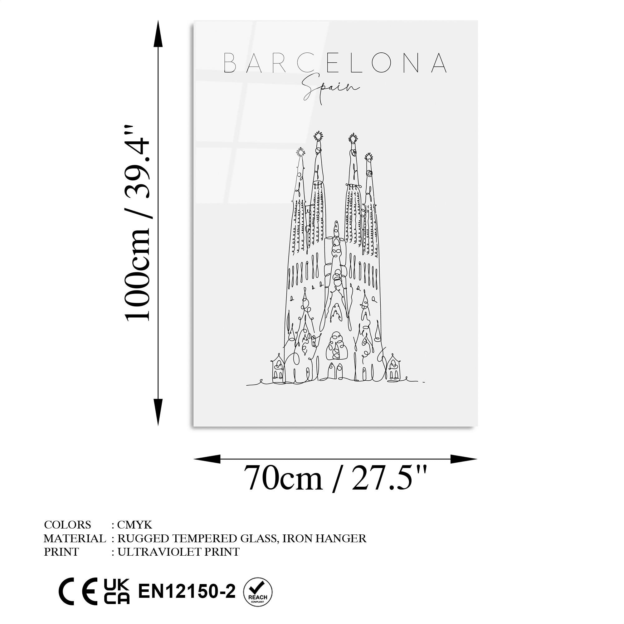 UV-259 Baskılı Cam Dikdörtgen Duvar Tablosu | ByLamp
