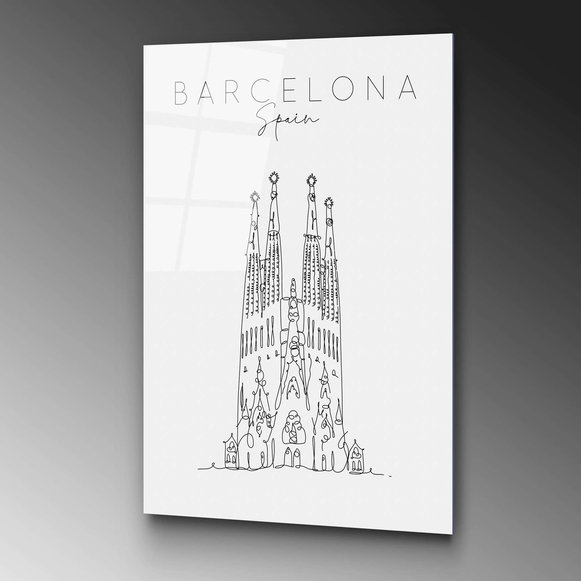 UV-259 Baskılı Cam Dikdörtgen Duvar Tablosu | ByLamp