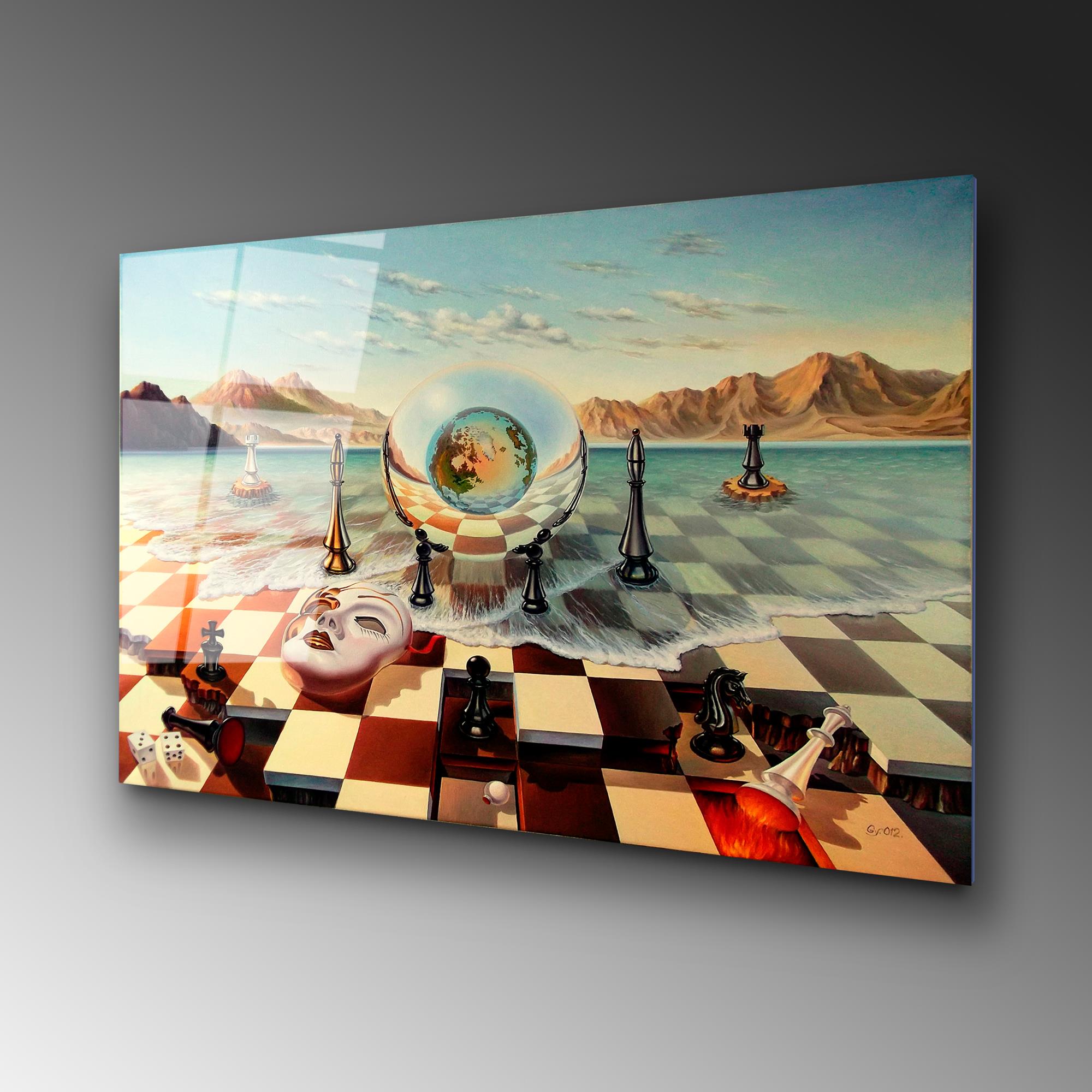 UV-260 Baskılı Cam Dikdörtgen Duvar Tablosu | ByLamp