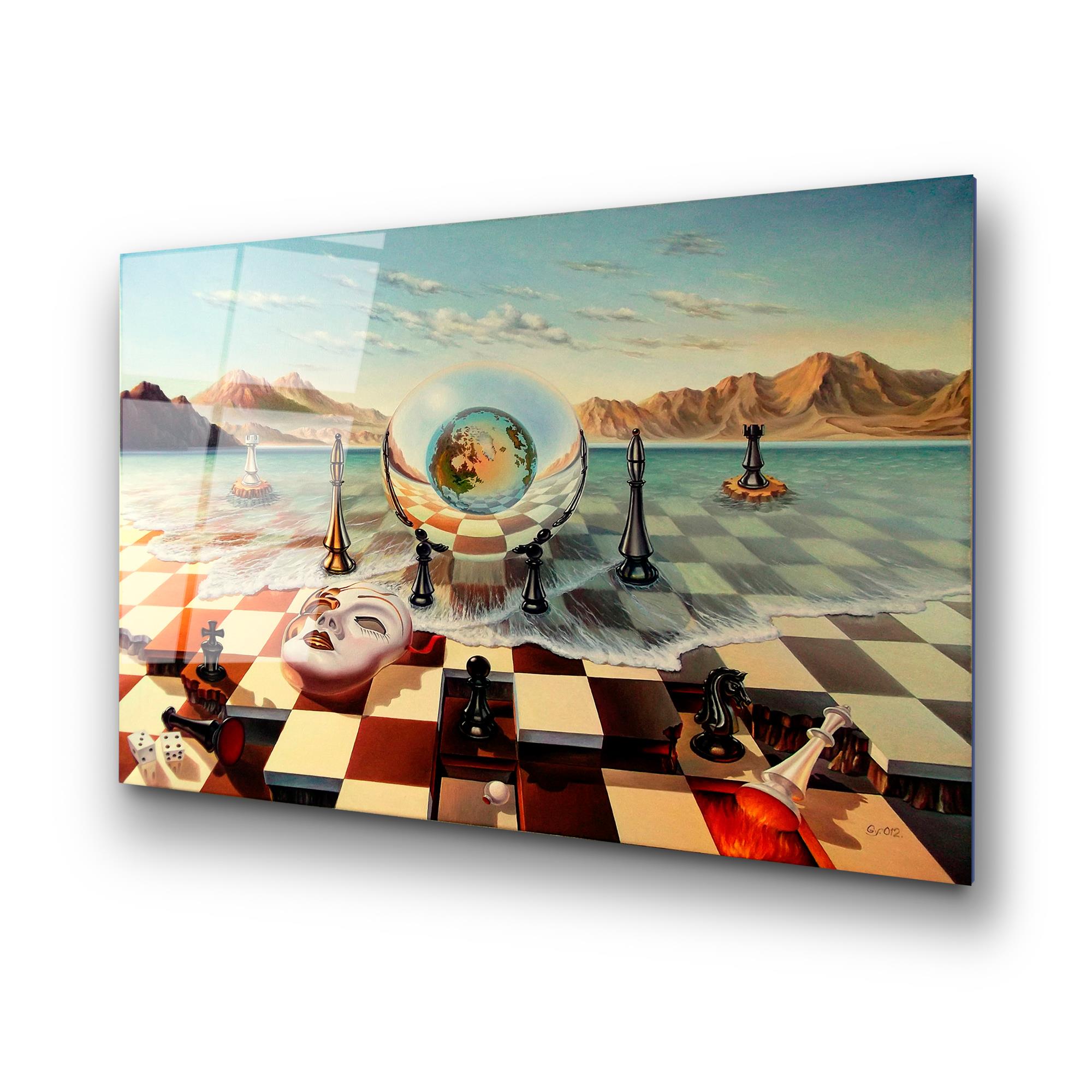 UV-260 Baskılı Cam Dikdörtgen Duvar Tablosu | ByLamp