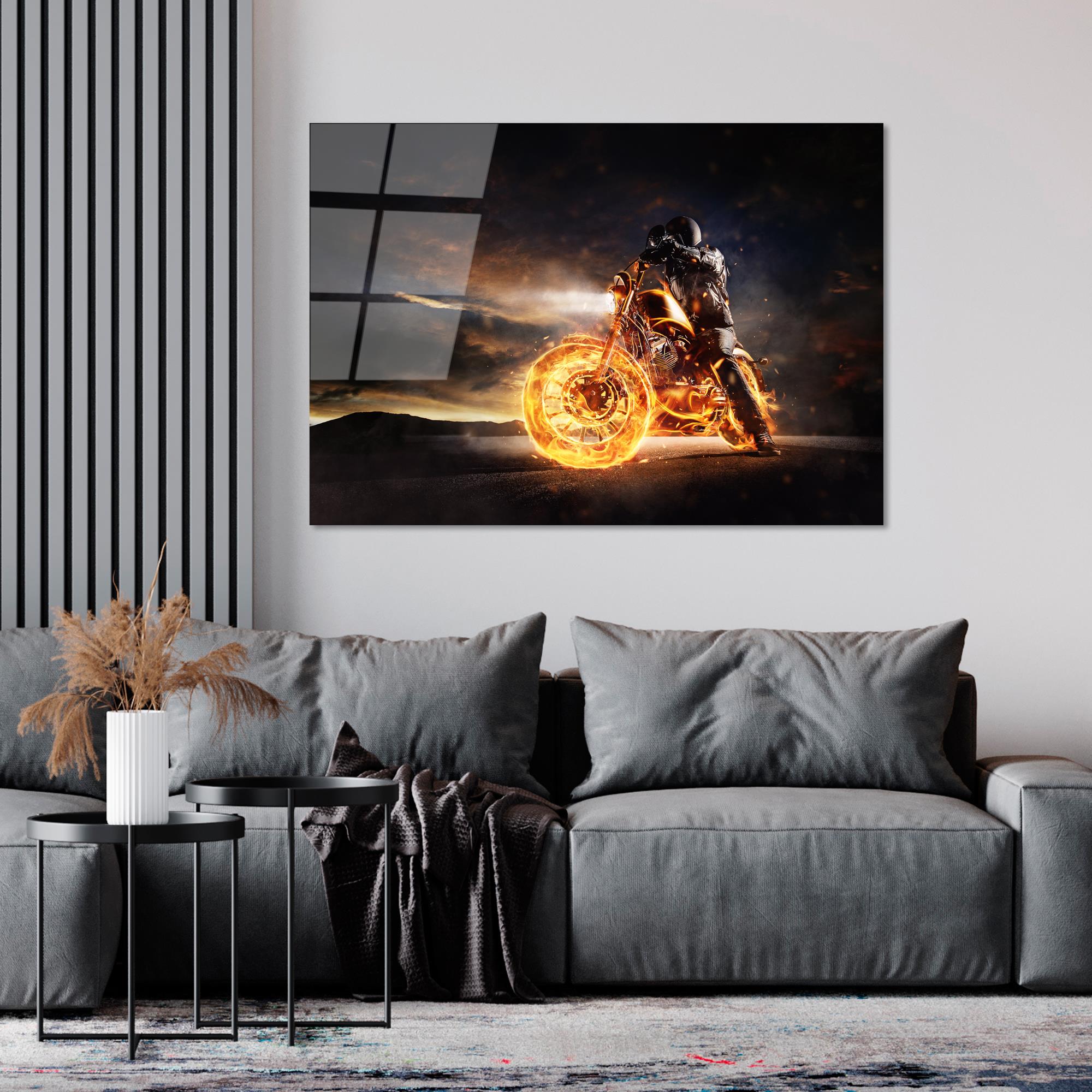 UV-261 Baskılı Cam Dikdörtgen Duvar Tablosu | ByLamp