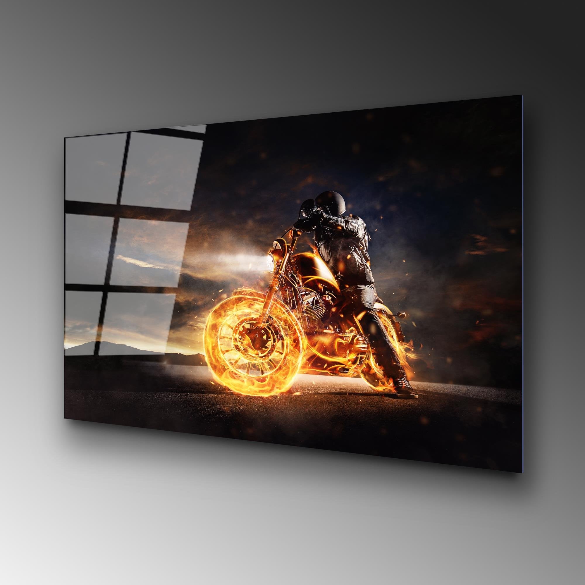 UV-261 Baskılı Cam Dikdörtgen Duvar Tablosu | ByLamp