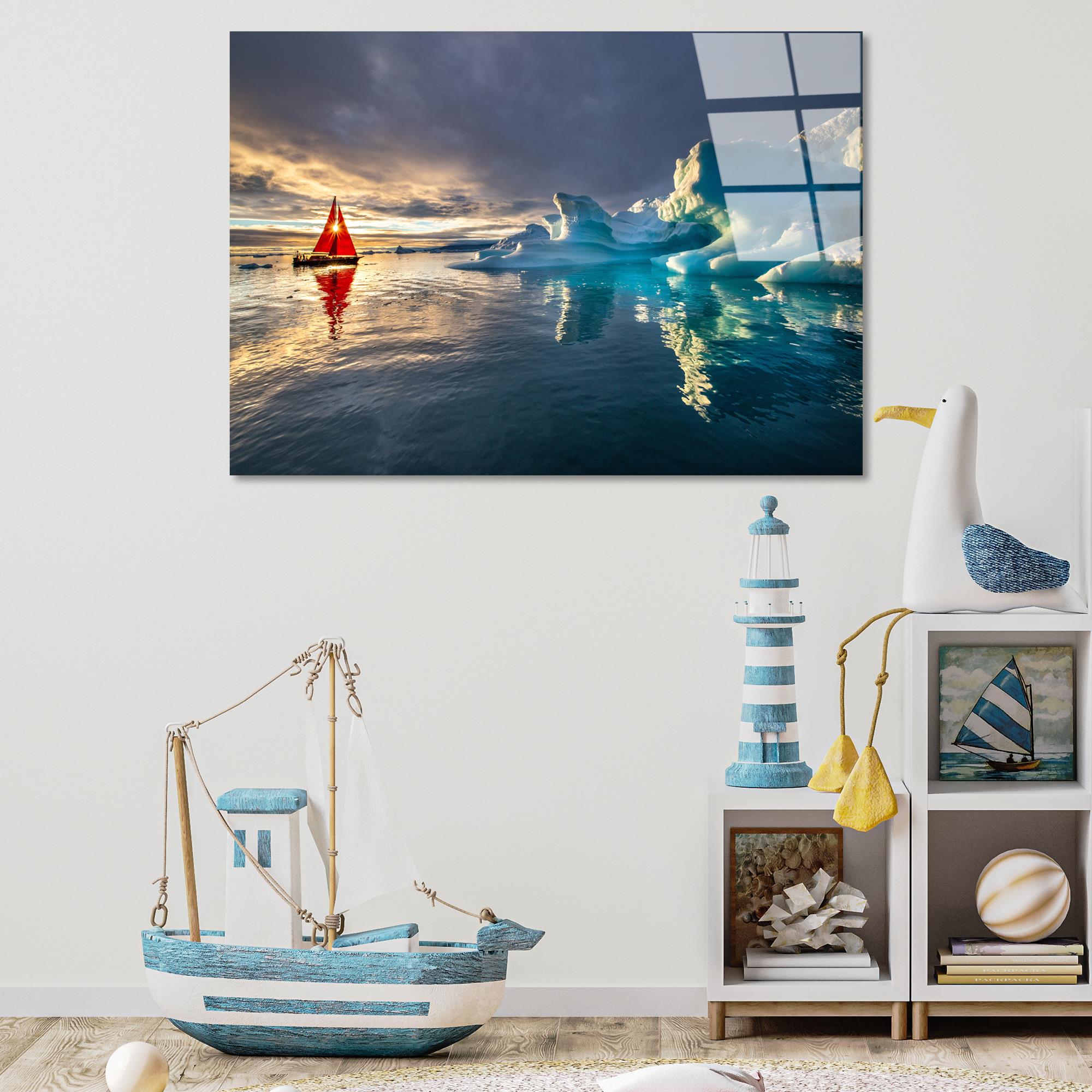 UV-262 Baskılı Cam Dikdörtgen Duvar Tablosu | ByLamp