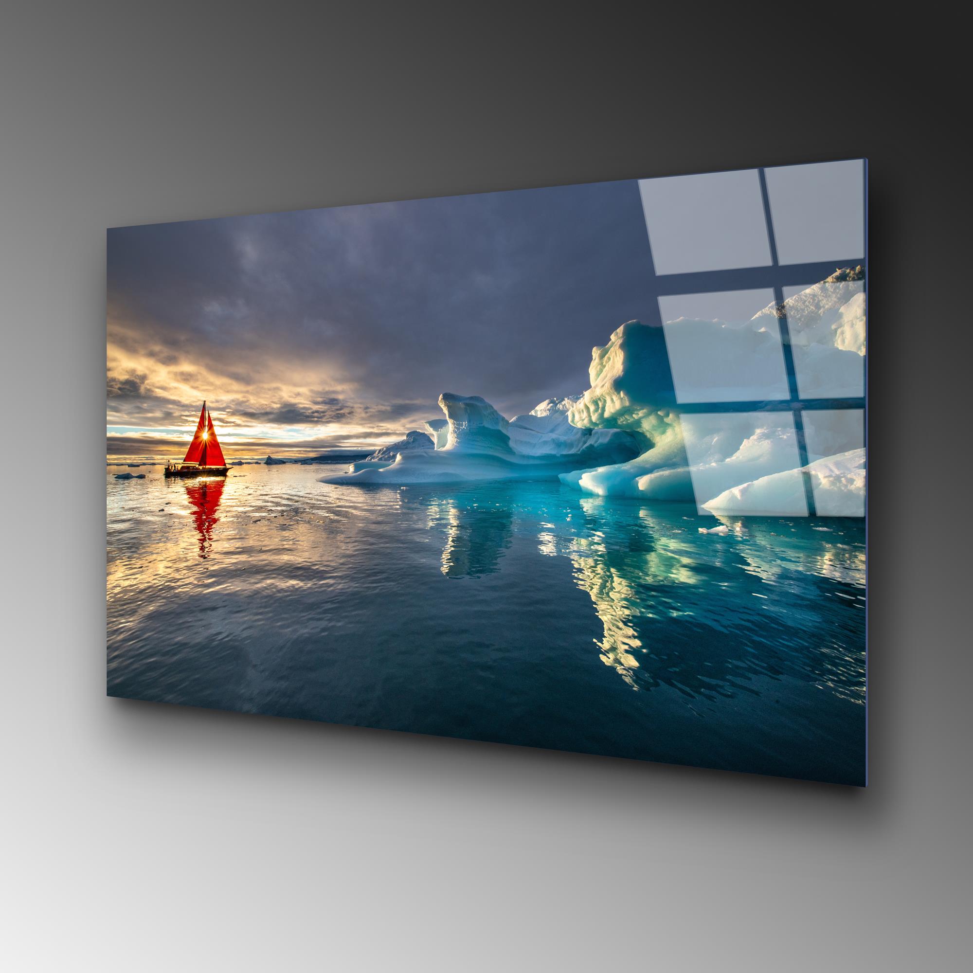 UV-262 Baskılı Cam Dikdörtgen Duvar Tablosu | ByLamp