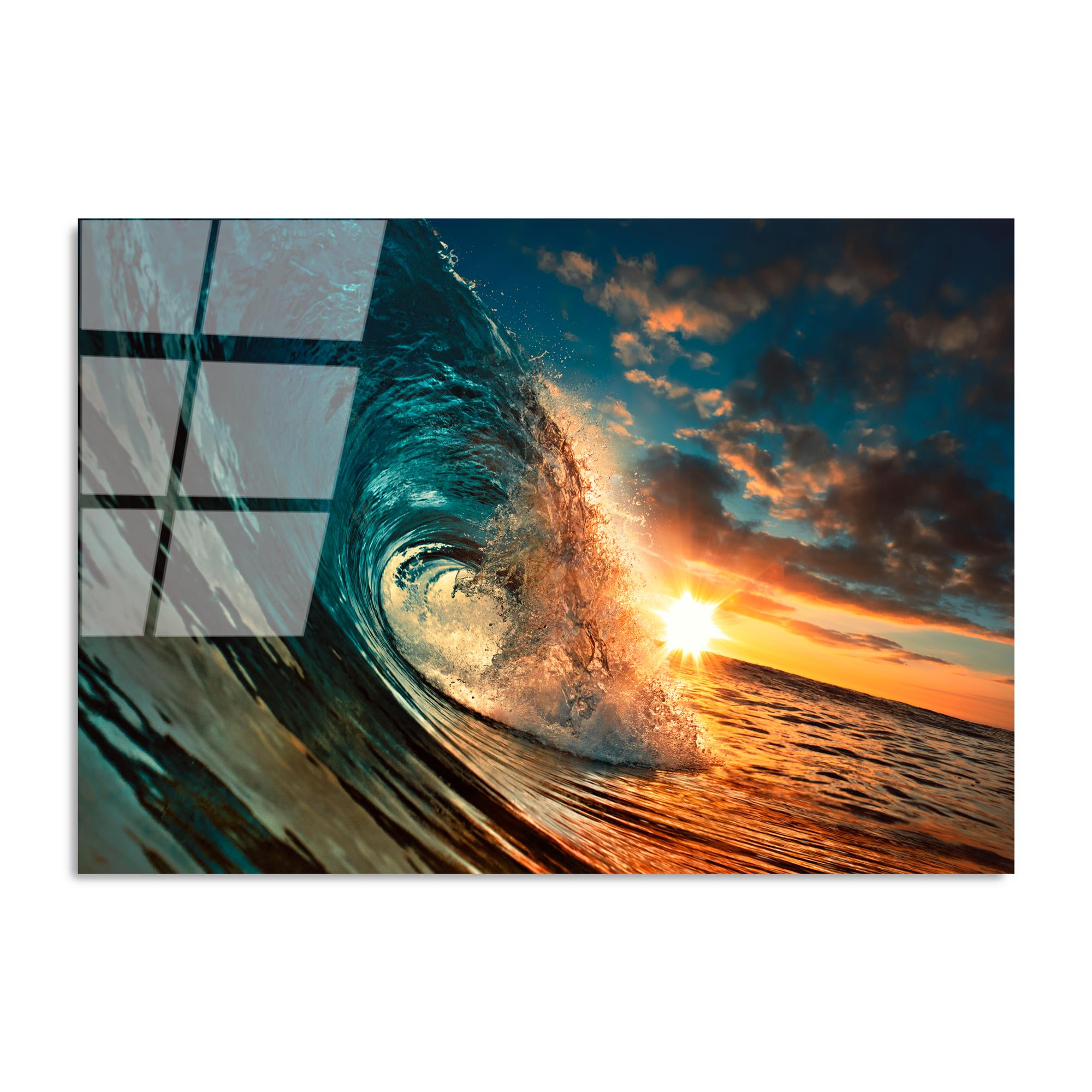 UV-263 Baskılı Cam Dikdörtgen Duvar Tablosu | ByLamp