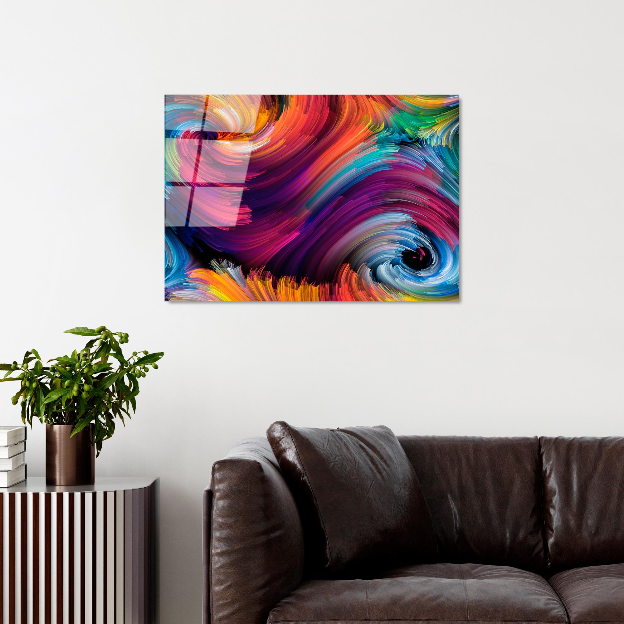 UV-265 Baskılı Cam Dikdörtgen Duvar Tablosu | ByLamp