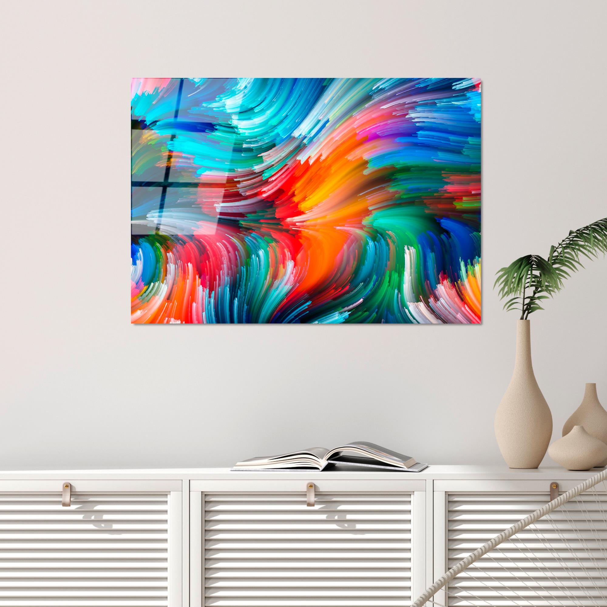 UV-266 Baskılı Cam Dikdörtgen Duvar Tablosu | ByLamp