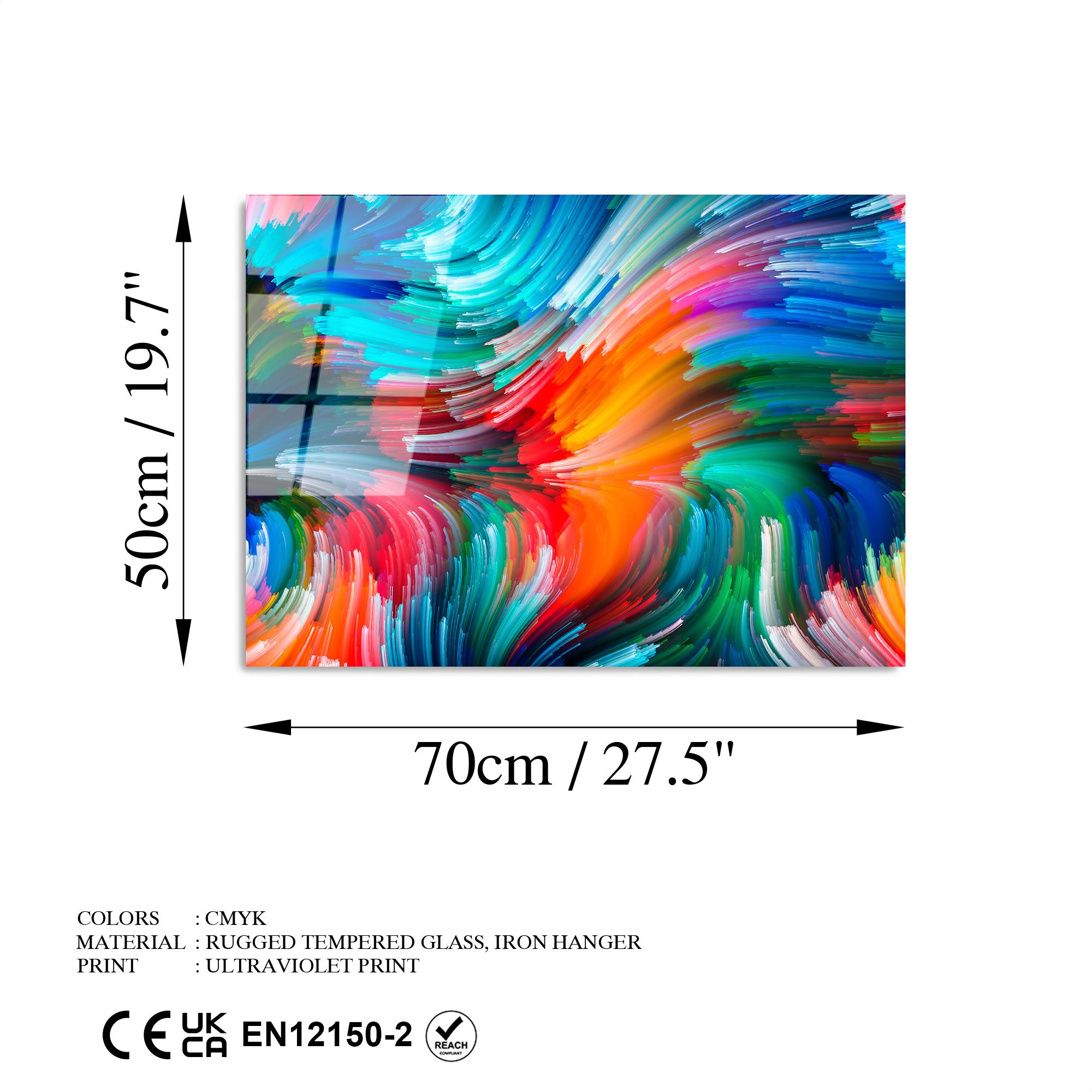 UV-266 Baskılı Cam Dikdörtgen Duvar Tablosu | ByLamp