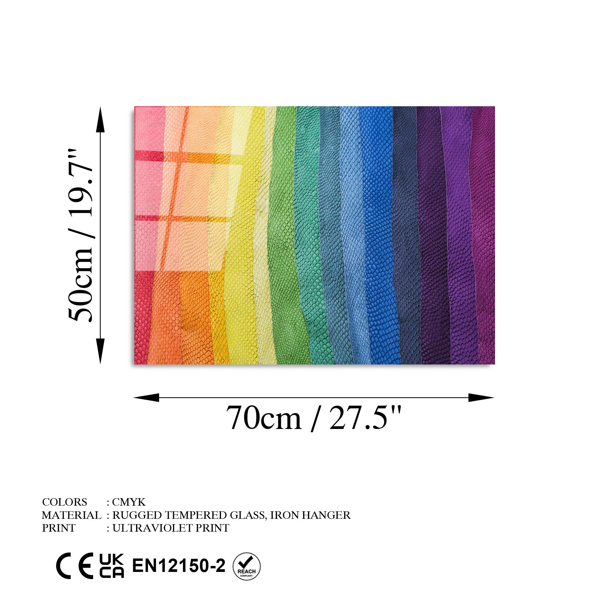 UV-268 Baskılı Cam Dikdörtgen Duvar Tablosu | ByLamp