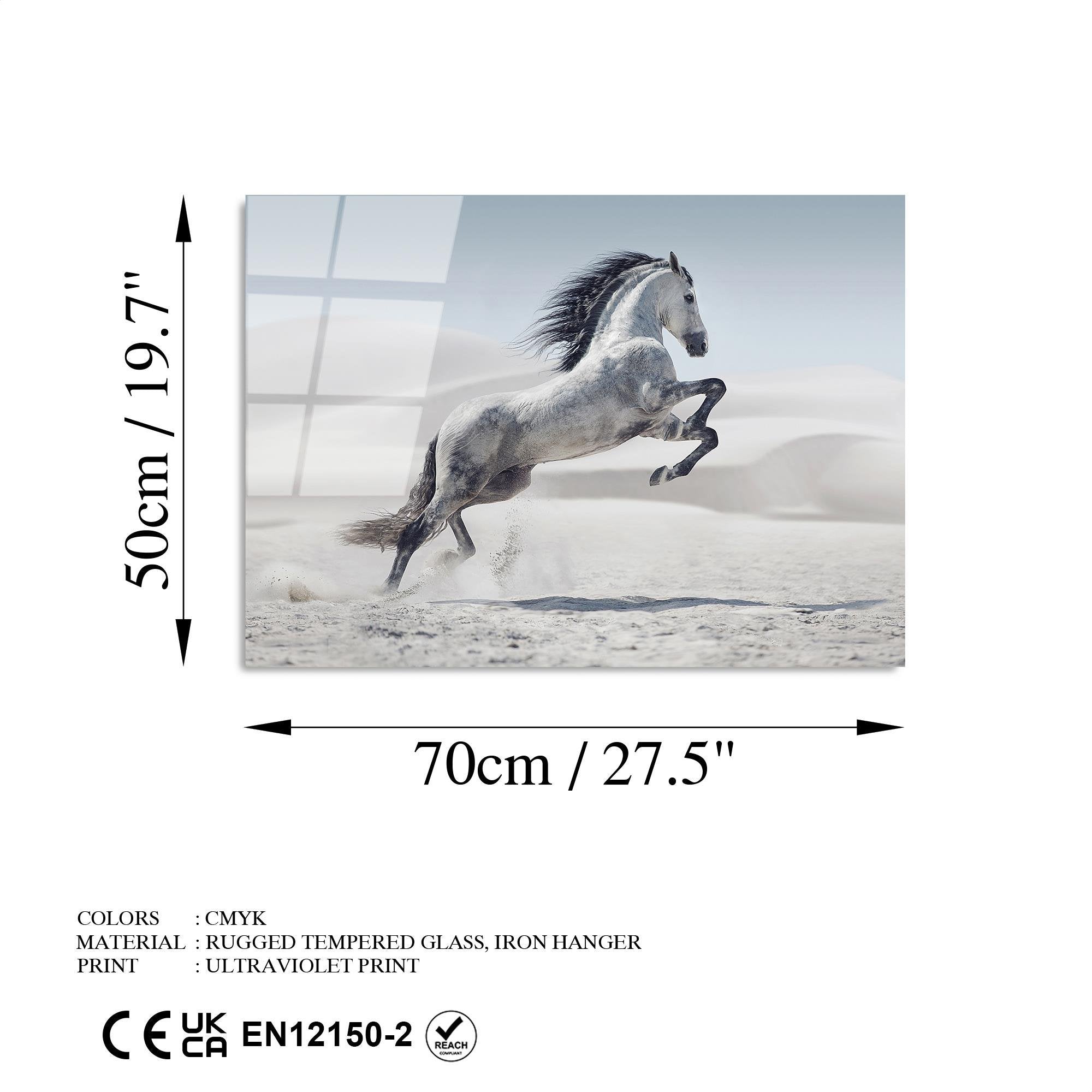 UV-273 Baskılı Cam Dikdörtgen Duvar Tablosu | ByLamp