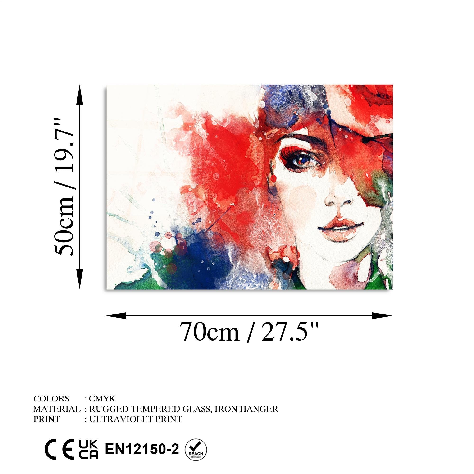 UV-275 Baskılı Cam Dikdörtgen Duvar Tablosu | ByLamp