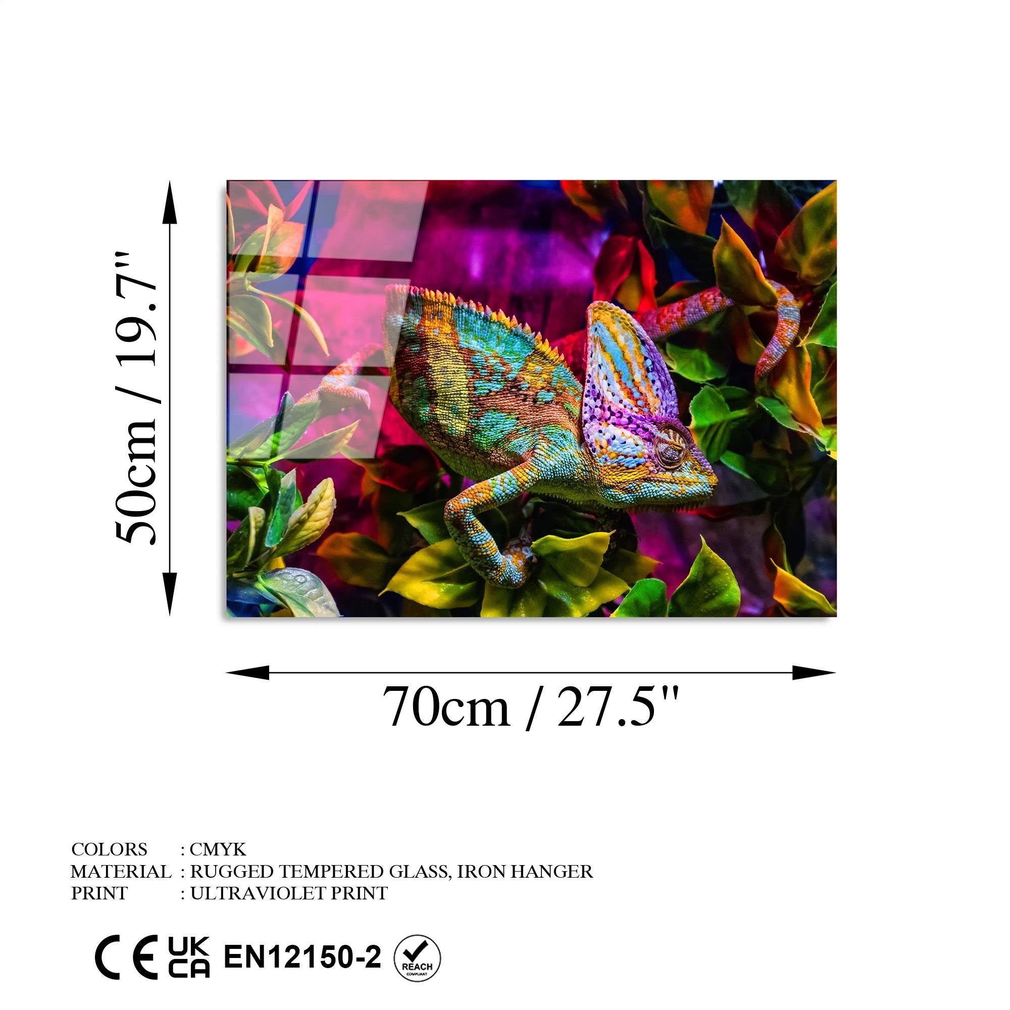 UV-281 Baskılı Cam Dikdörtgen Duvar Tablosu | ByLamp