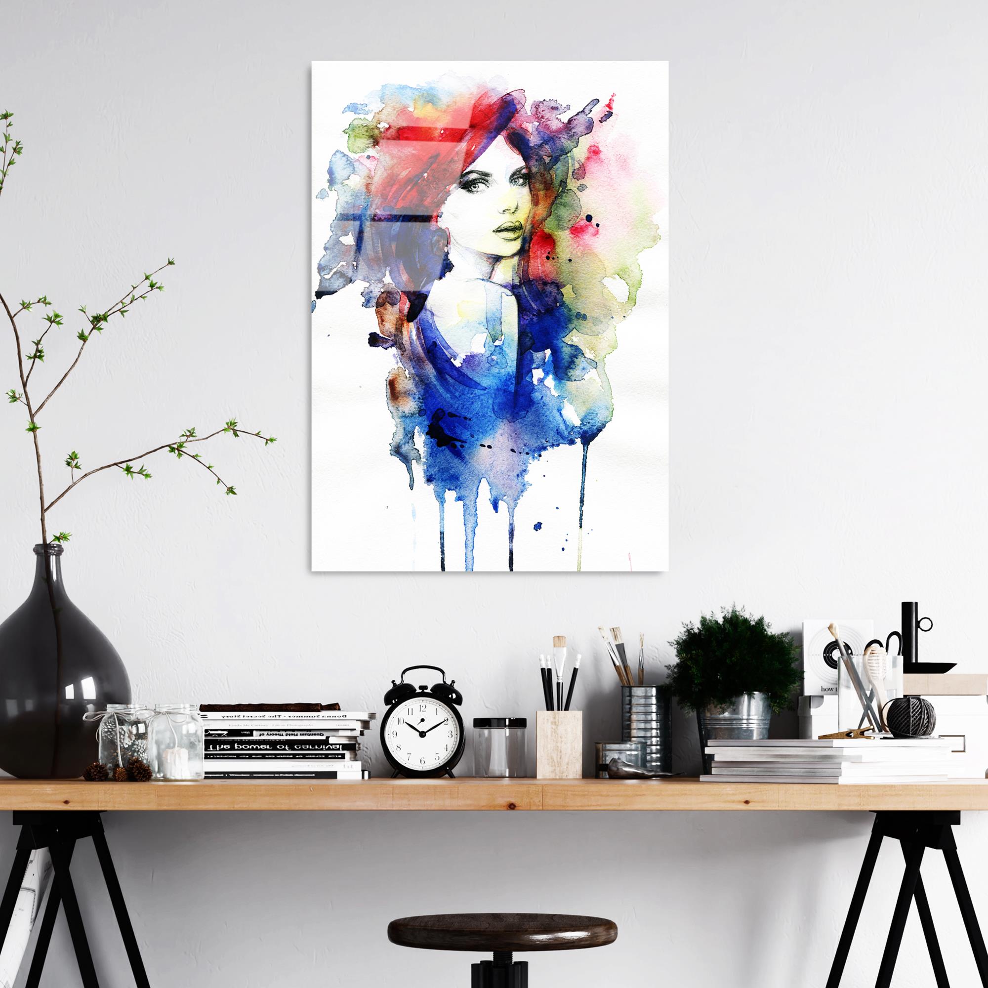 UV-294 Baskılı Cam Dikdörtgen Duvar Tablosu | ByLamp