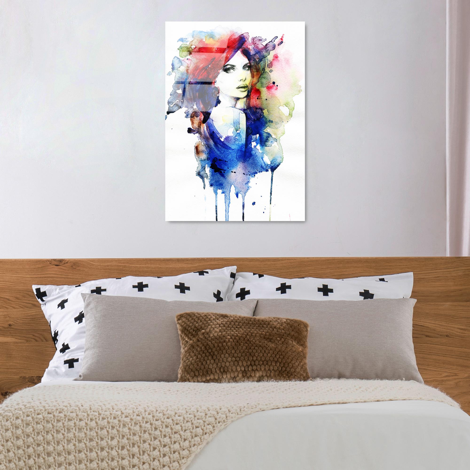 UV-294 Baskılı Cam Dikdörtgen Duvar Tablosu | ByLamp