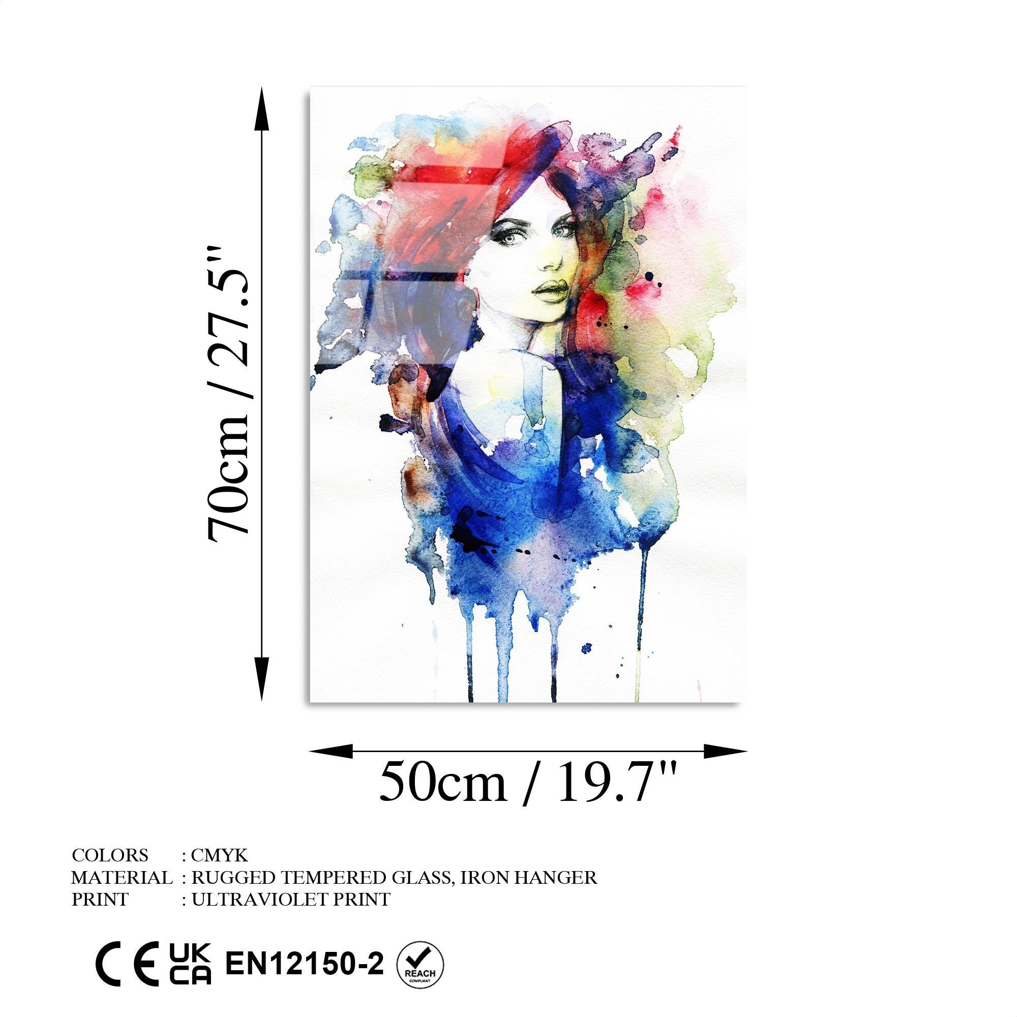 UV-294 Baskılı Cam Dikdörtgen Duvar Tablosu | ByLamp