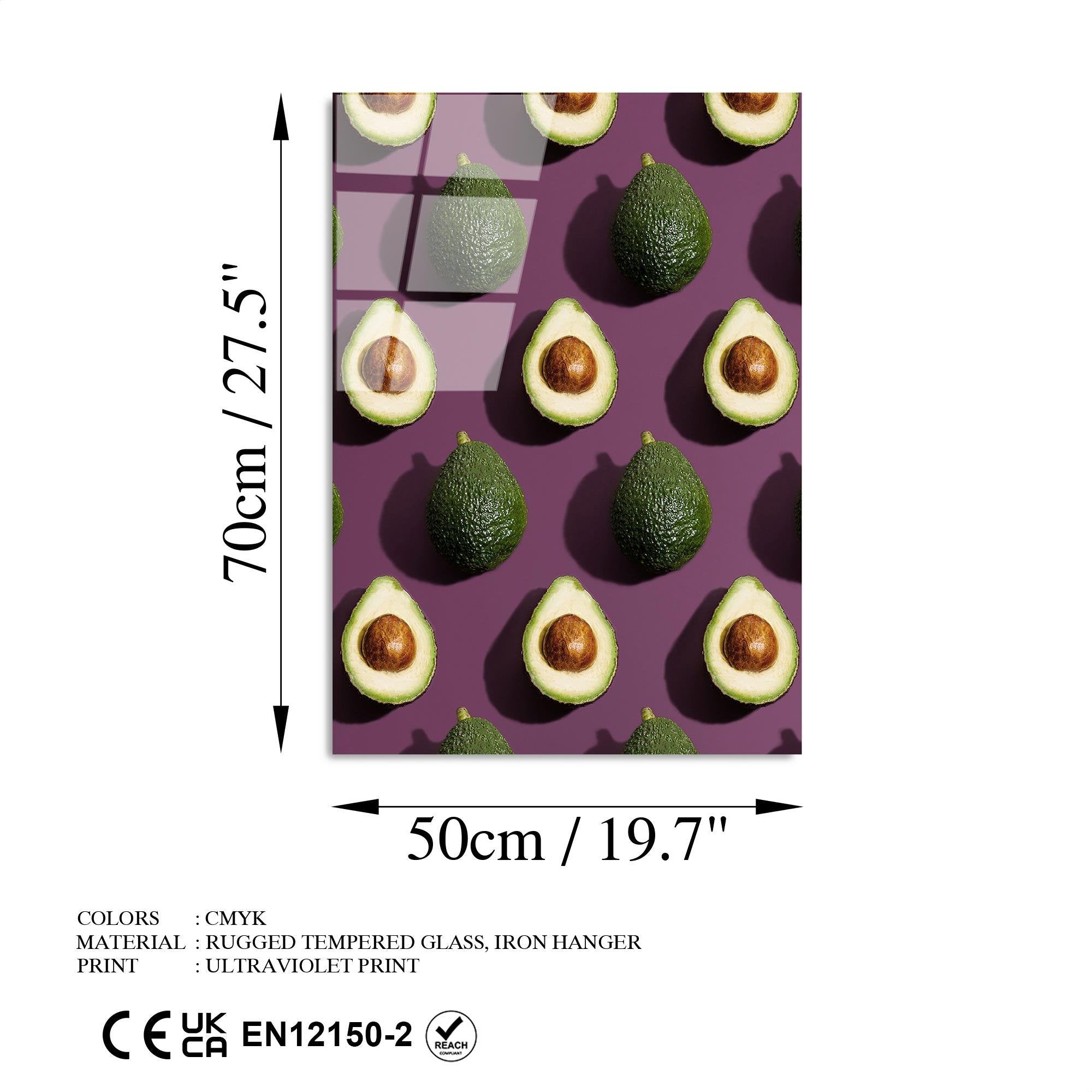 UV-298 Baskılı Cam Dikdörtgen Duvar Tablosu | ByLamp