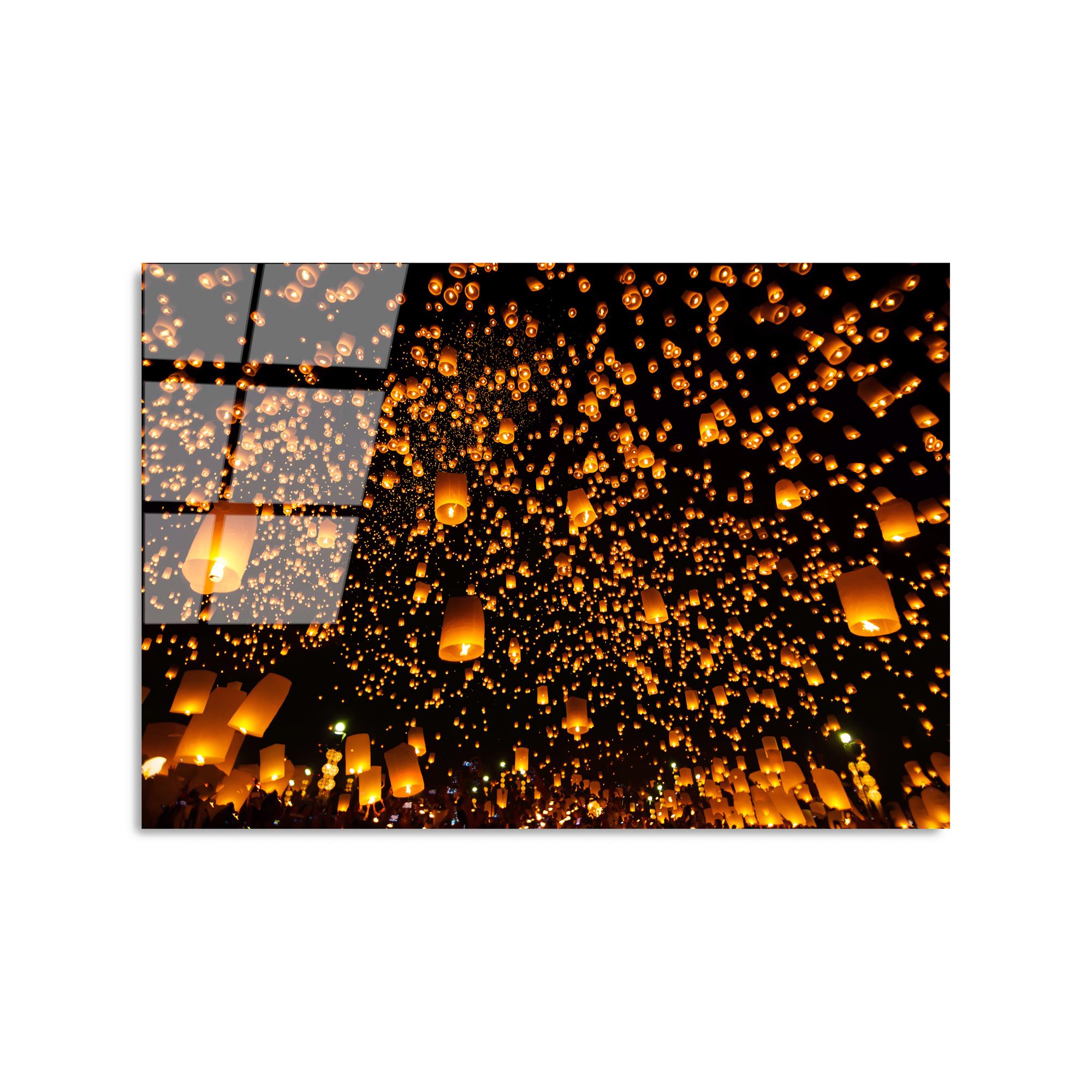 UV-302 Baskılı Cam Dikdörtgen Duvar Tablosu | ByLamp