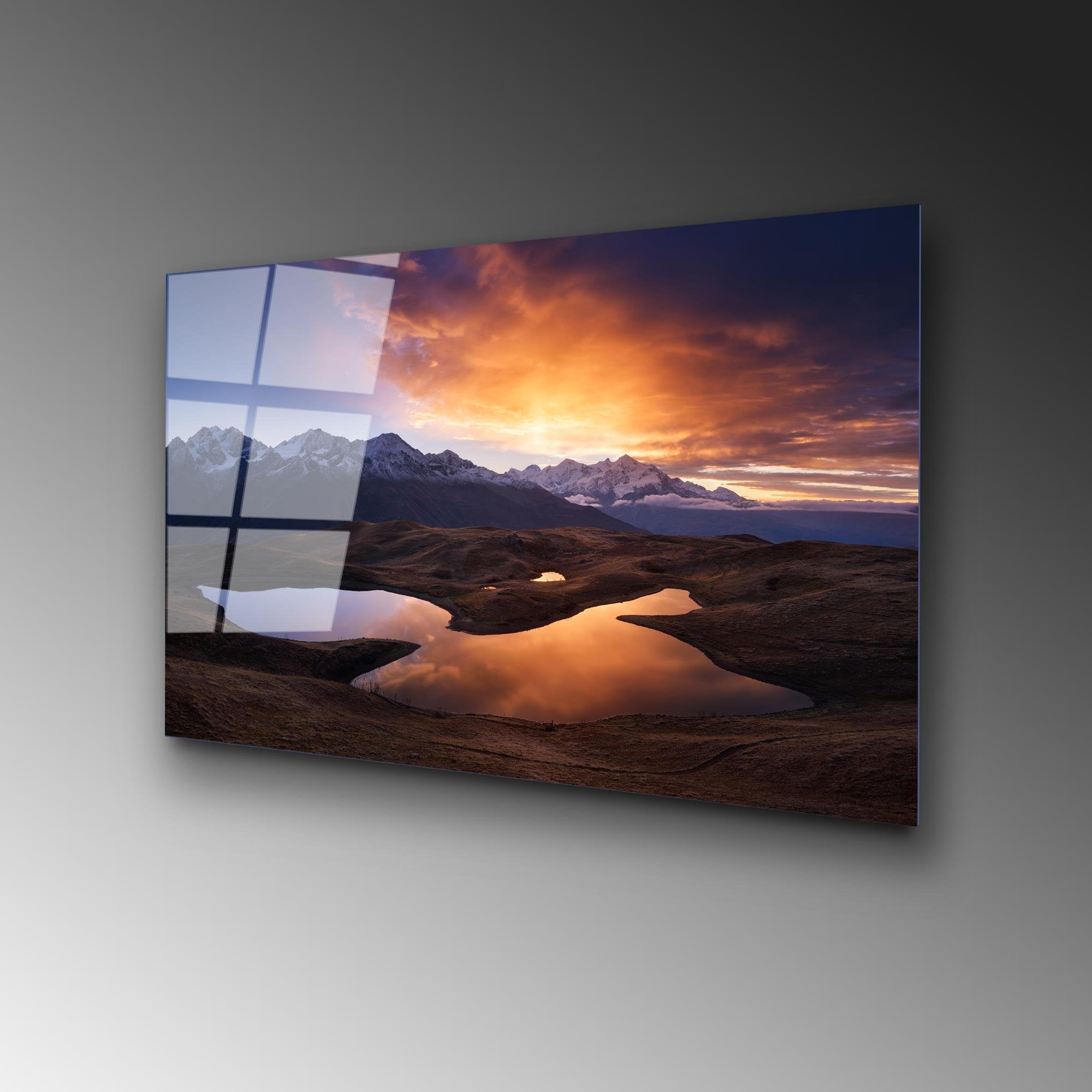 UV-303 Baskılı Cam Dikdörtgen Duvar Tablosu | ByLamp