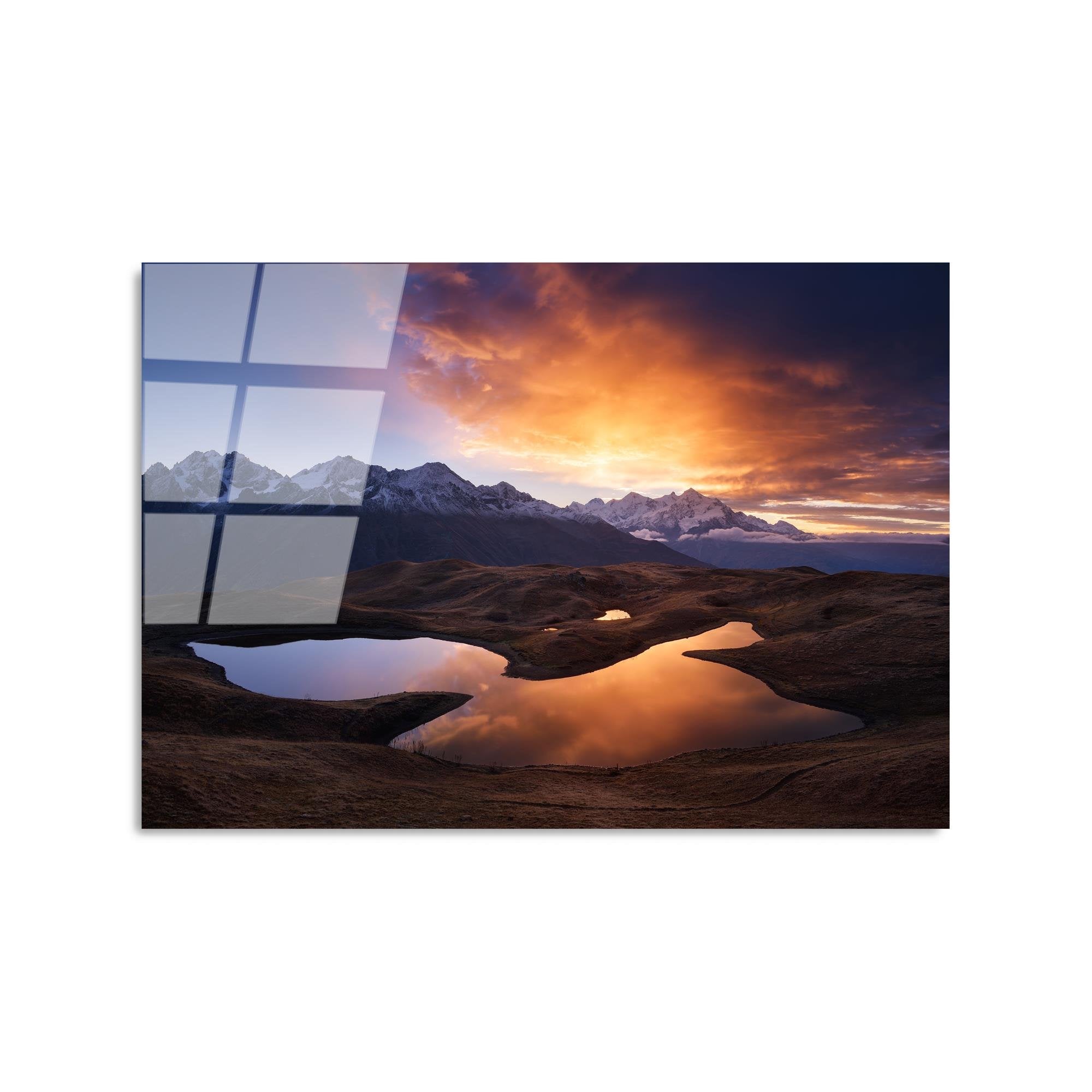 UV-303 Baskılı Cam Dikdörtgen Duvar Tablosu | ByLamp