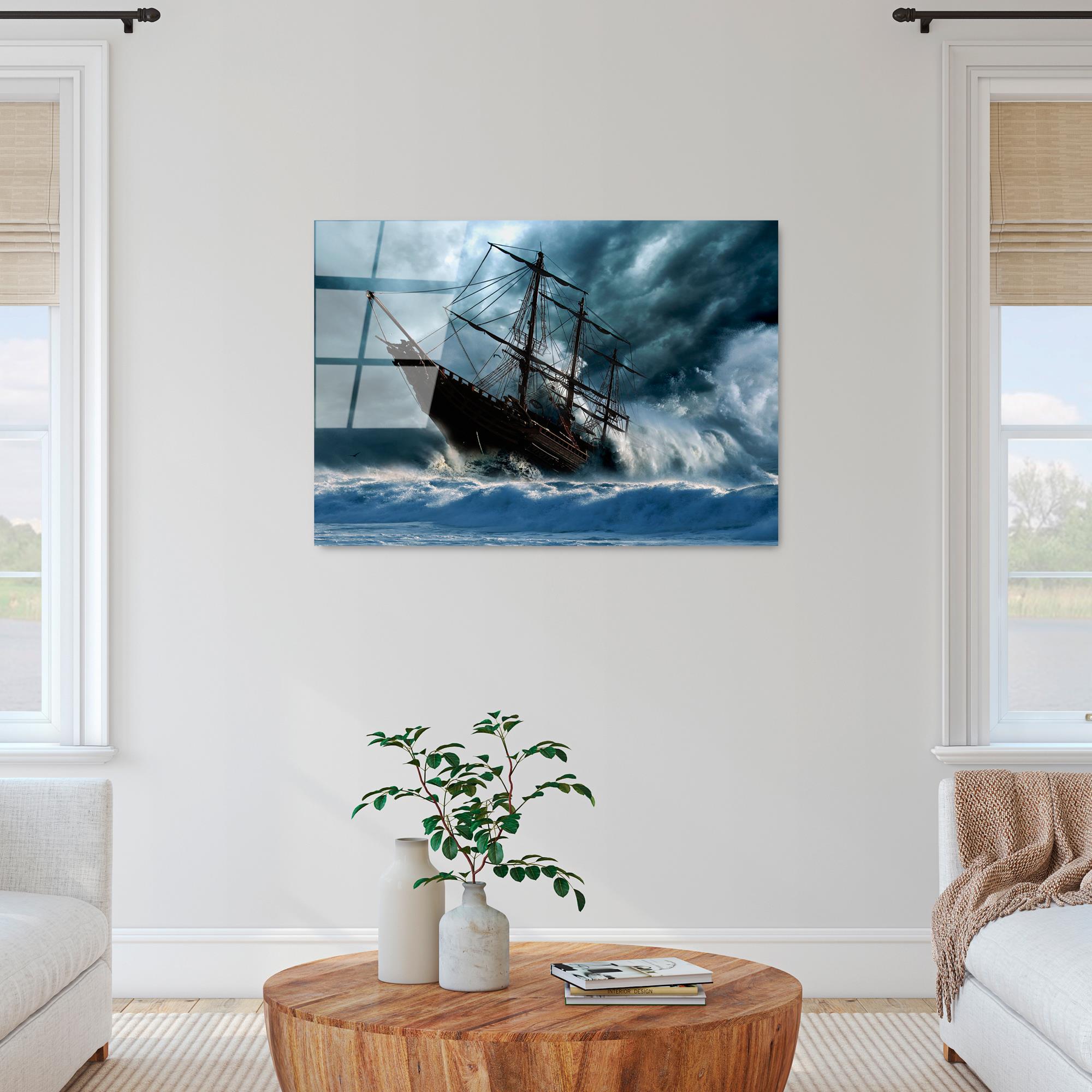 UV-307 Baskılı Cam Dikdörtgen Duvar Tablosu | ByLamp