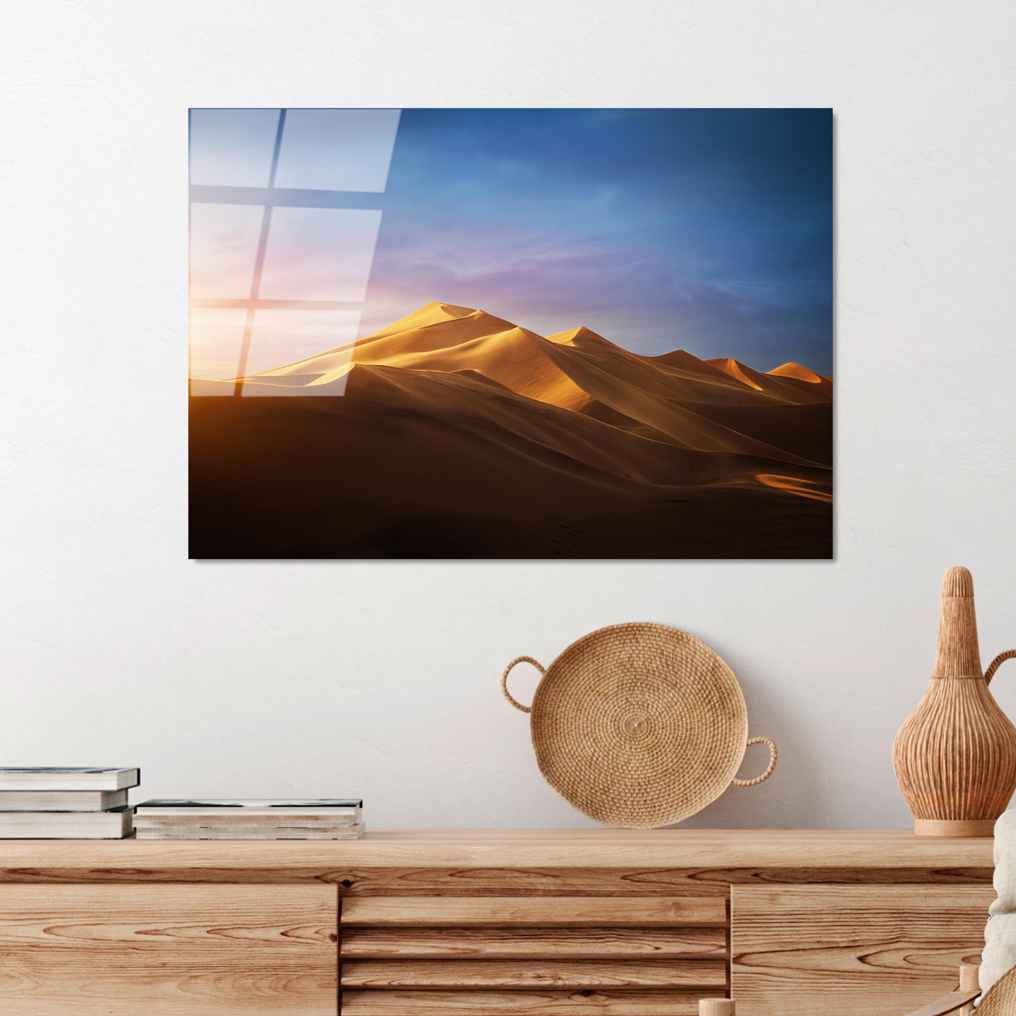 UV-322 Baskılı Cam Dikdörtgen Duvar Tablosu | ByLamp