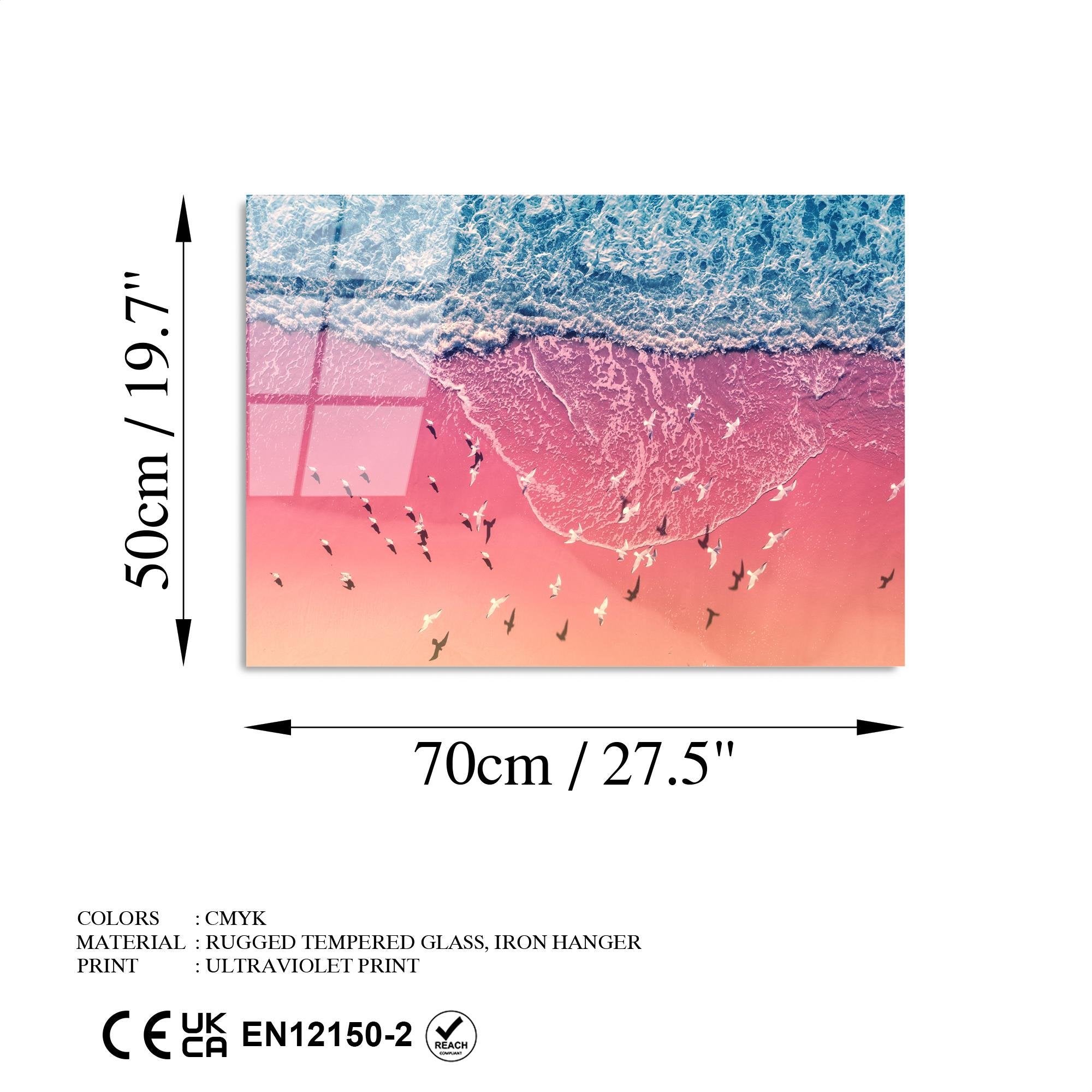 UV-328 Baskılı Cam Dikdörtgen Duvar Tablosu | ByLamp