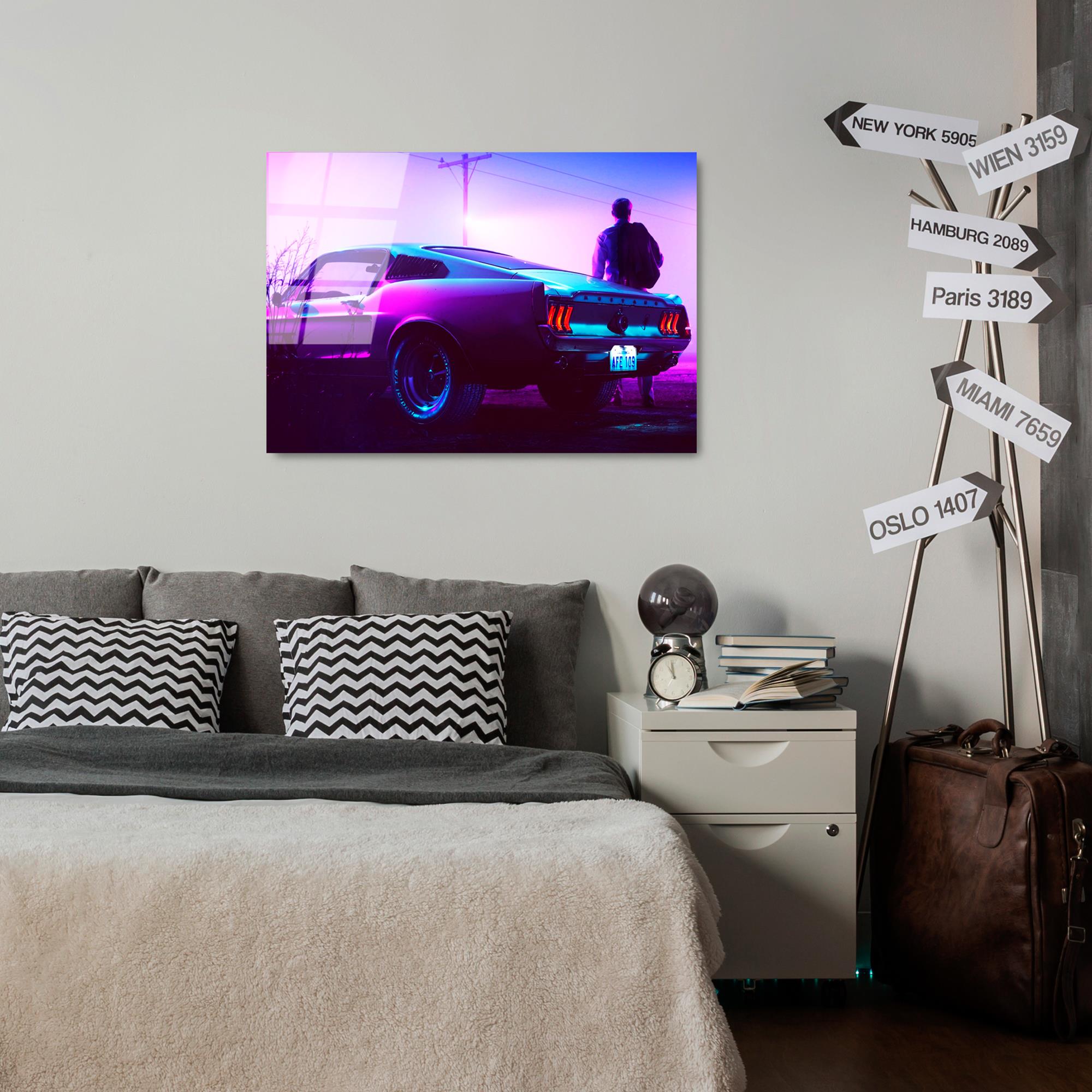 UV-331 Baskılı Cam Dikdörtgen Duvar Tablosu | ByLamp