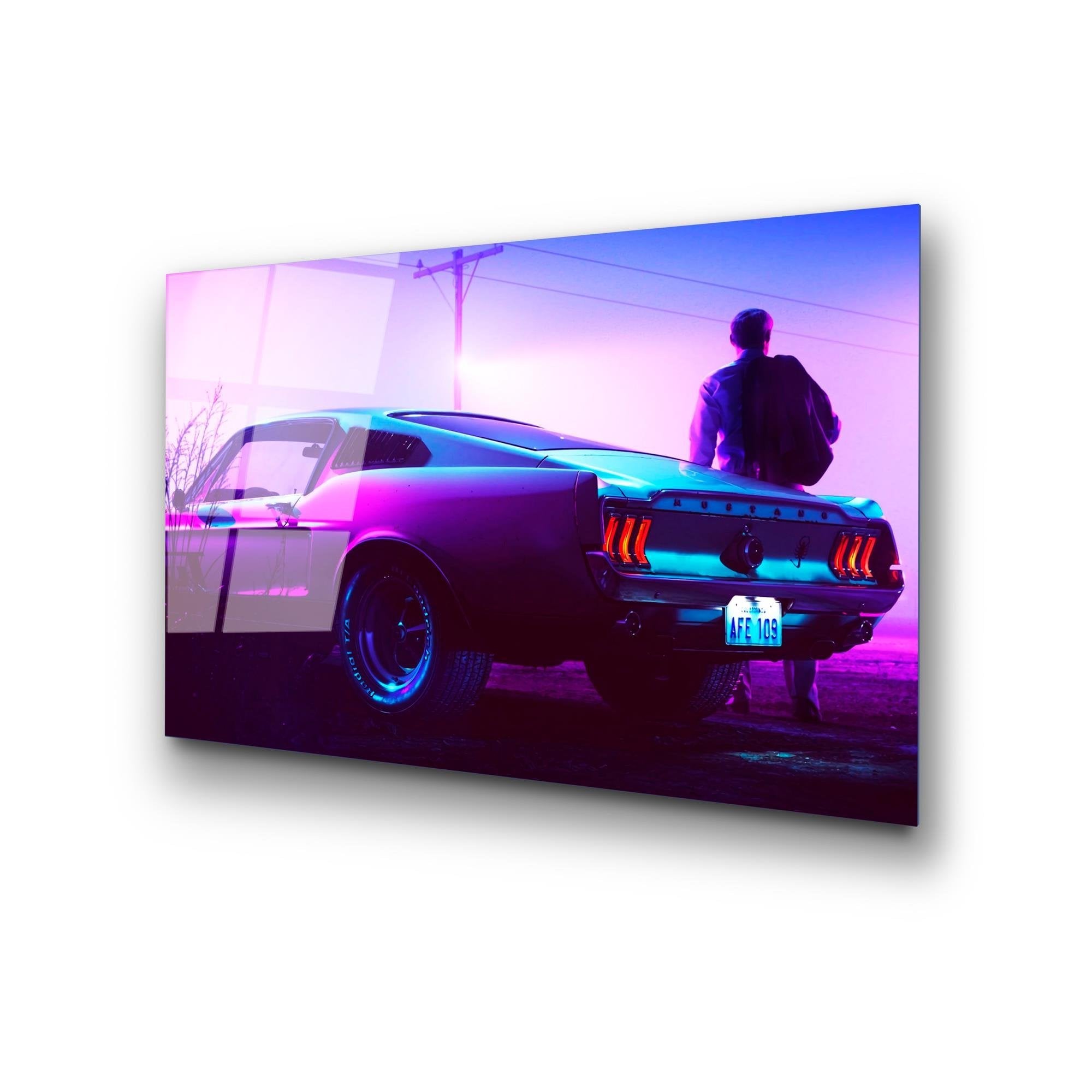 UV-331 Baskılı Cam Dikdörtgen Duvar Tablosu | ByLamp