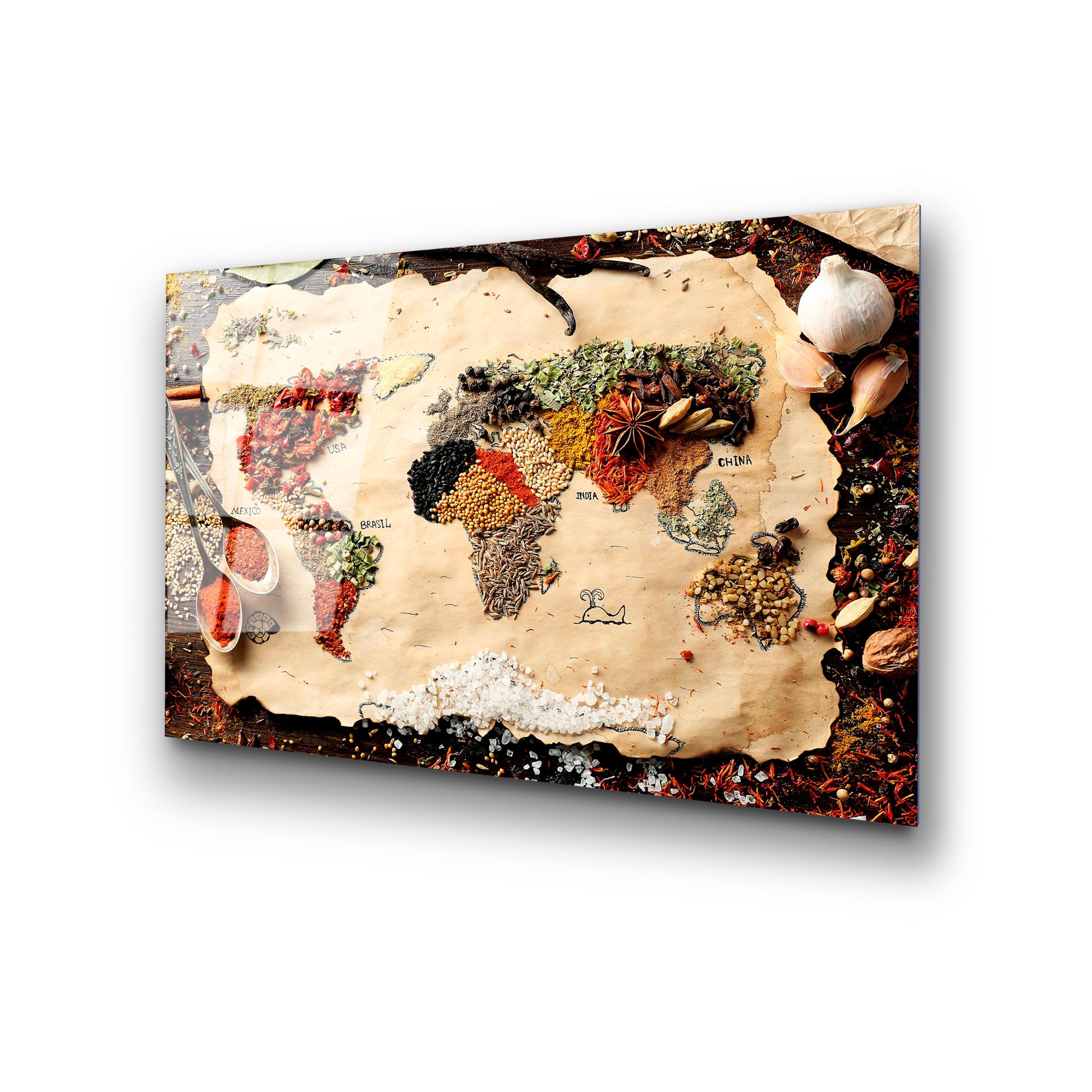 UV-337 Baskılı Cam Dikdörtgen Duvar Tablosu | ByLamp